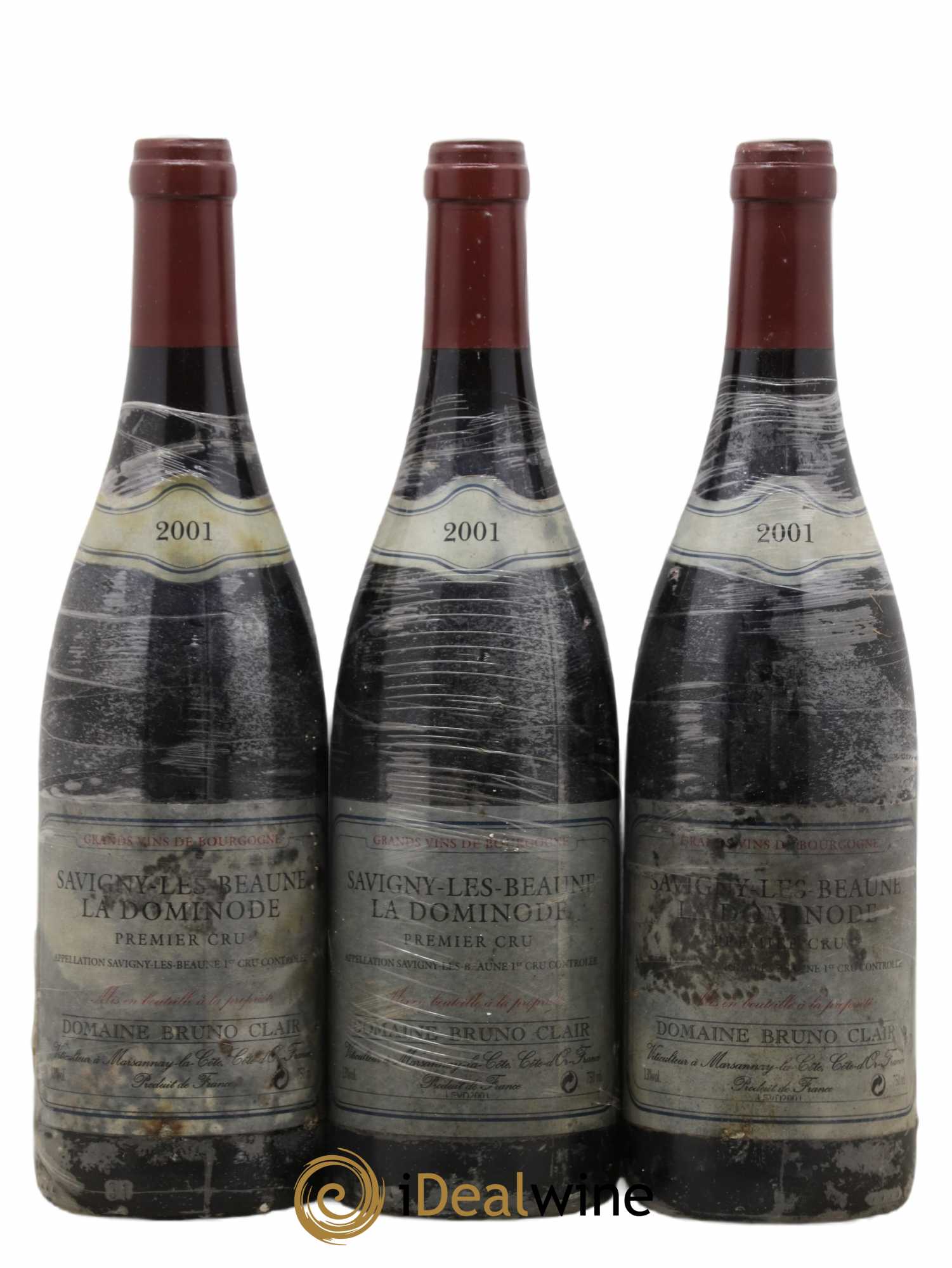 Savigny-lès-Beaune 1er Cru La Dominode Bruno Clair (Domaine) 2001 - Lot de 3 bouteilles - 0