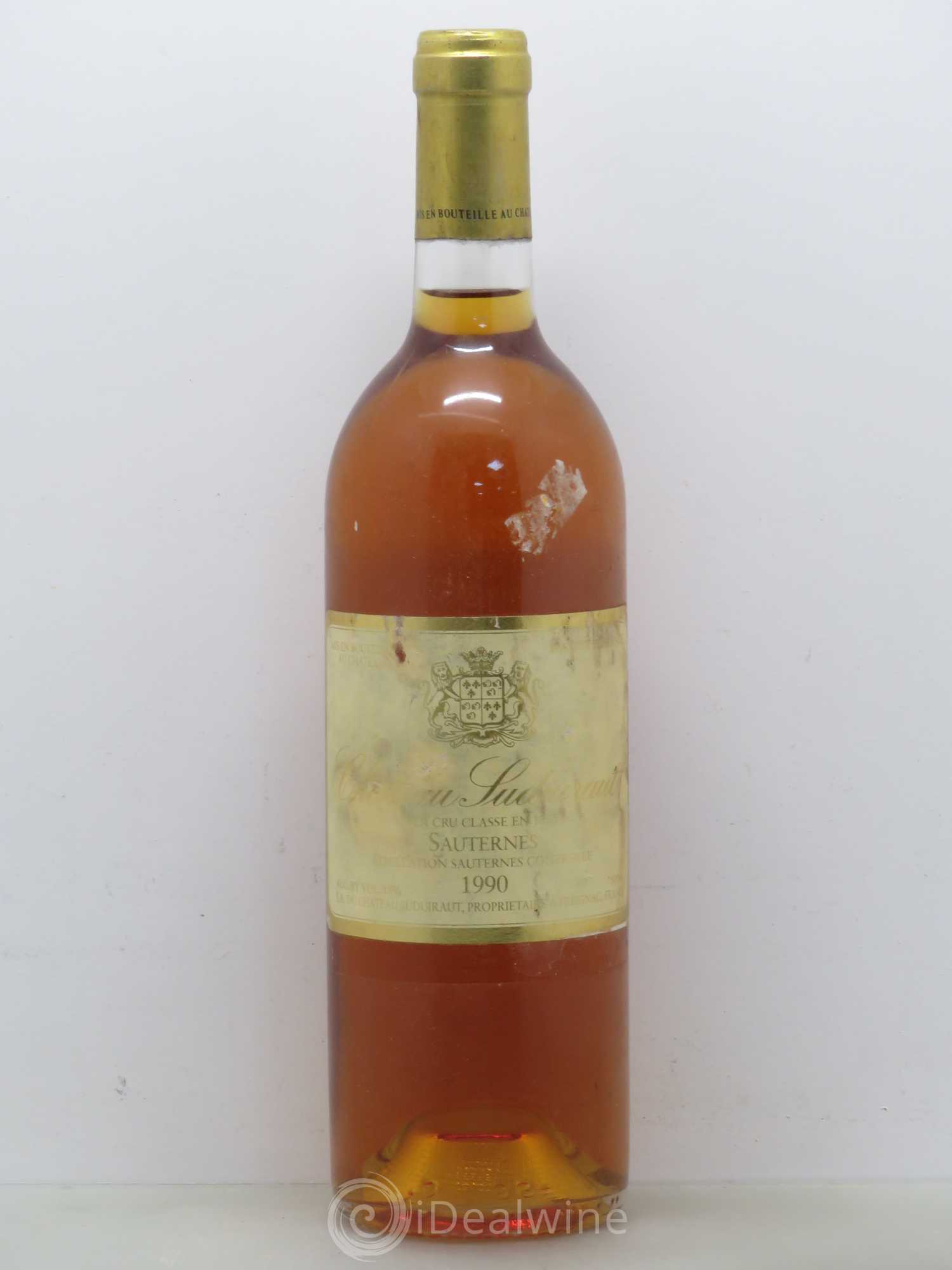 Château Suduiraut 1er Grand Cru Classé 1990 - Lotto di 1 bottiglia - 0