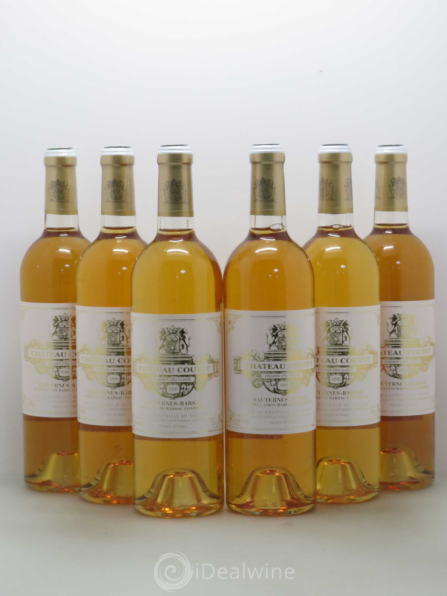 Château Coutet 1er Grand Cru Classé 1998 - Lotto di 6 bottiglie - 0