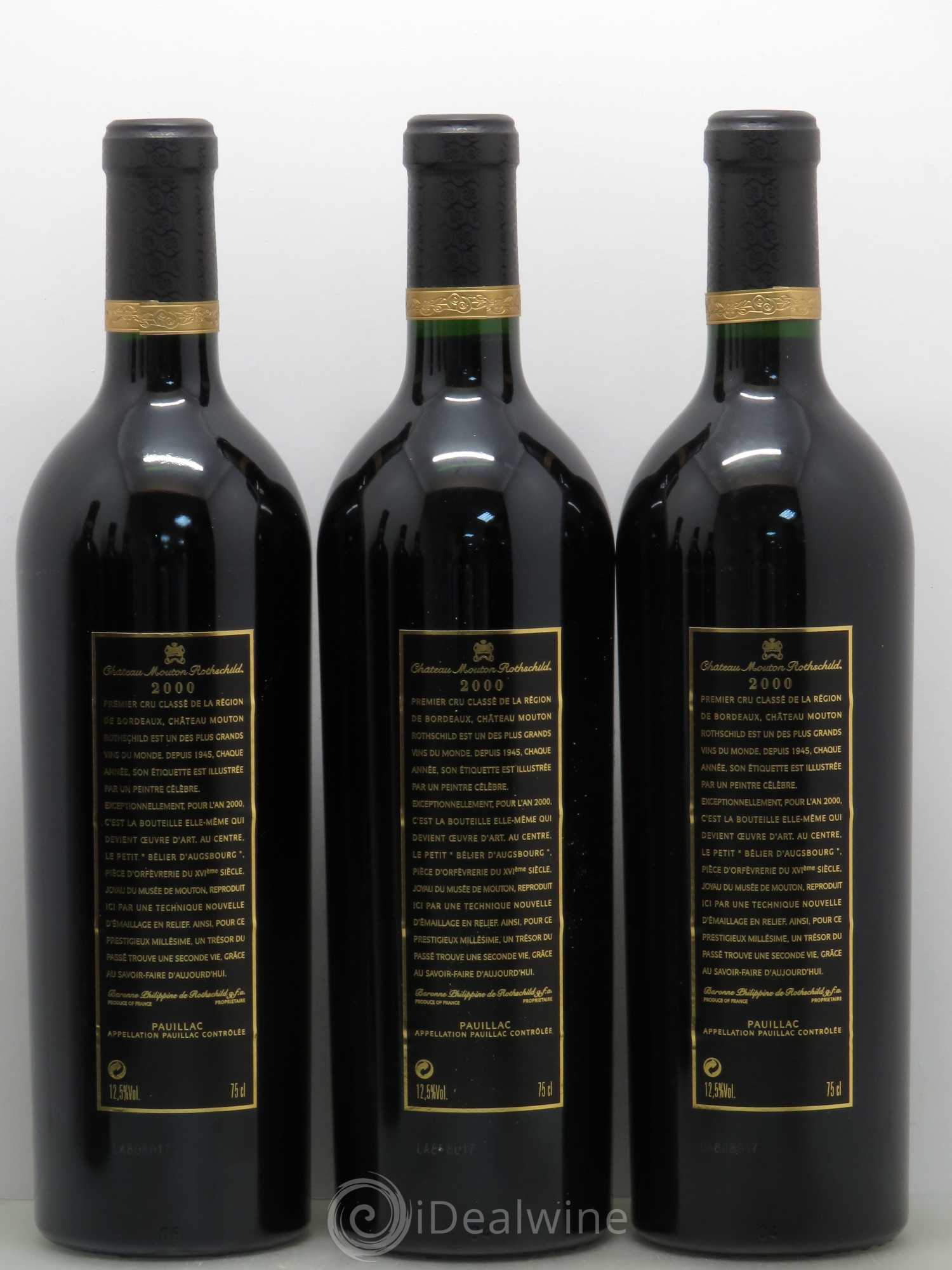 Château Mouton Rothschild 1er Grand Cru Classé 2000 - Lot de 6 bouteilles - 2