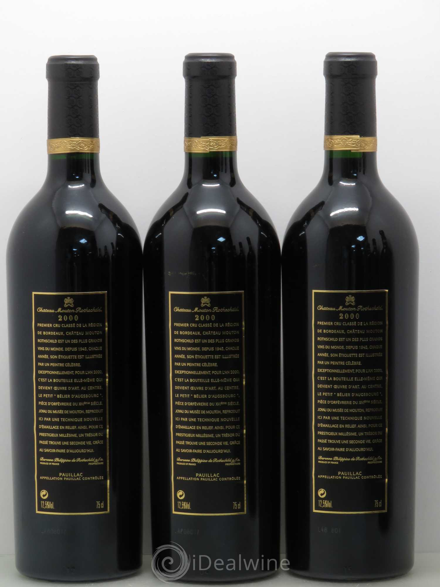 Château Mouton Rothschild 1er Grand Cru Classé 2000 - Lot de 6 bouteilles - 4