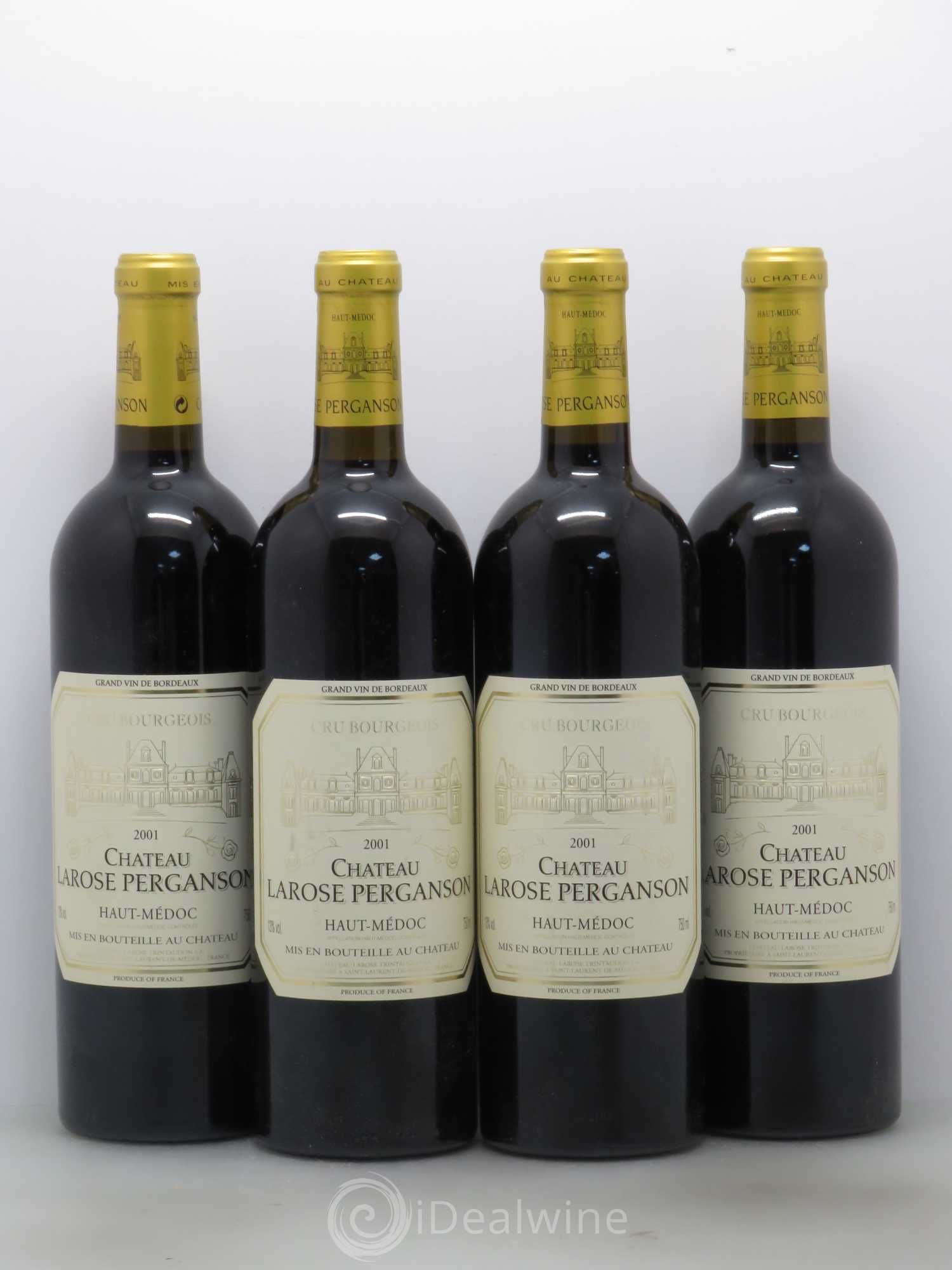 Haut Médoc Larose Perganson 2001 - Lot de 4 bouteilles - 0
