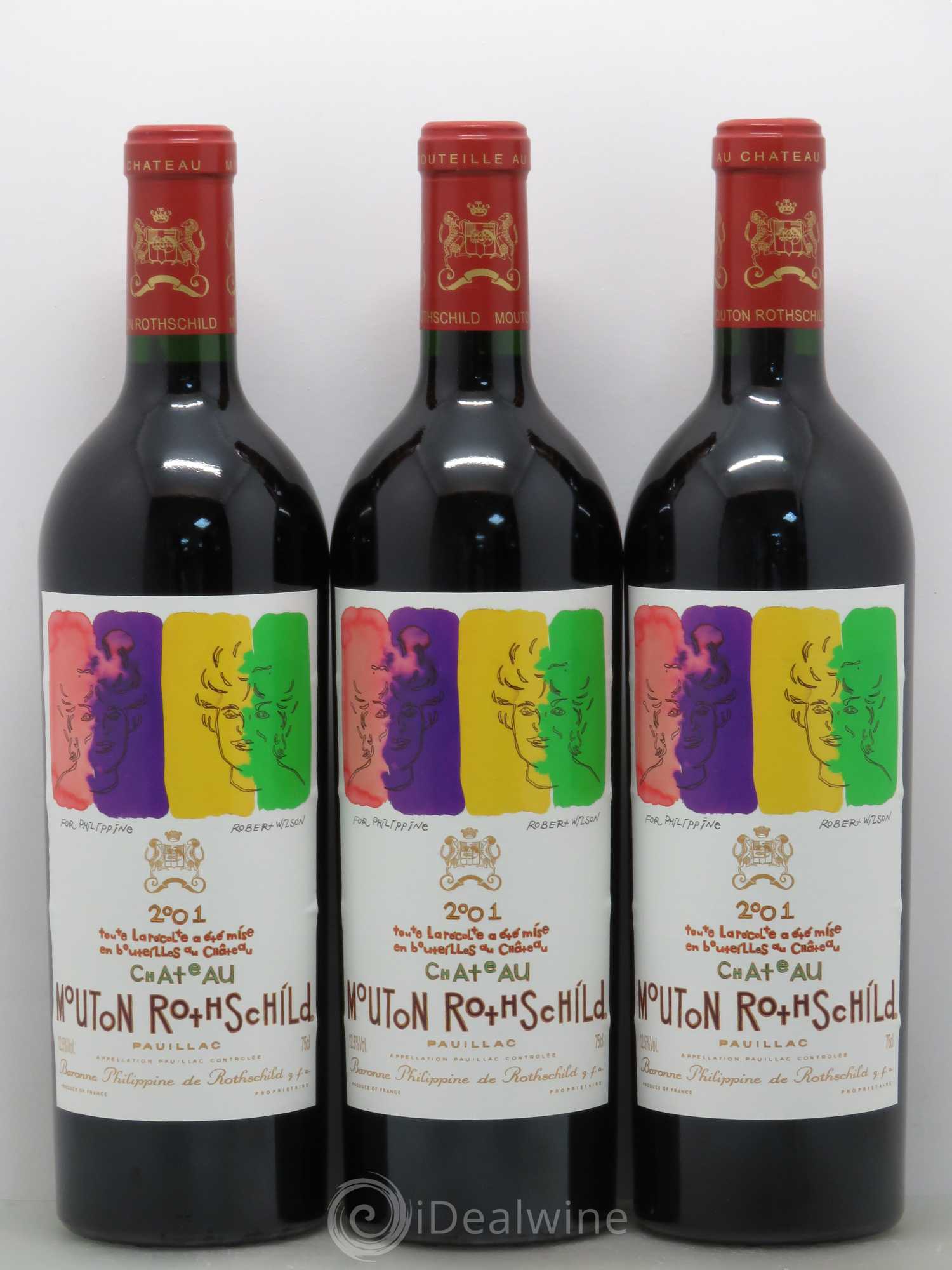 Château Mouton Rothschild 1er Grand Cru Classé 2001 - Lot de 6 bouteilles - 3