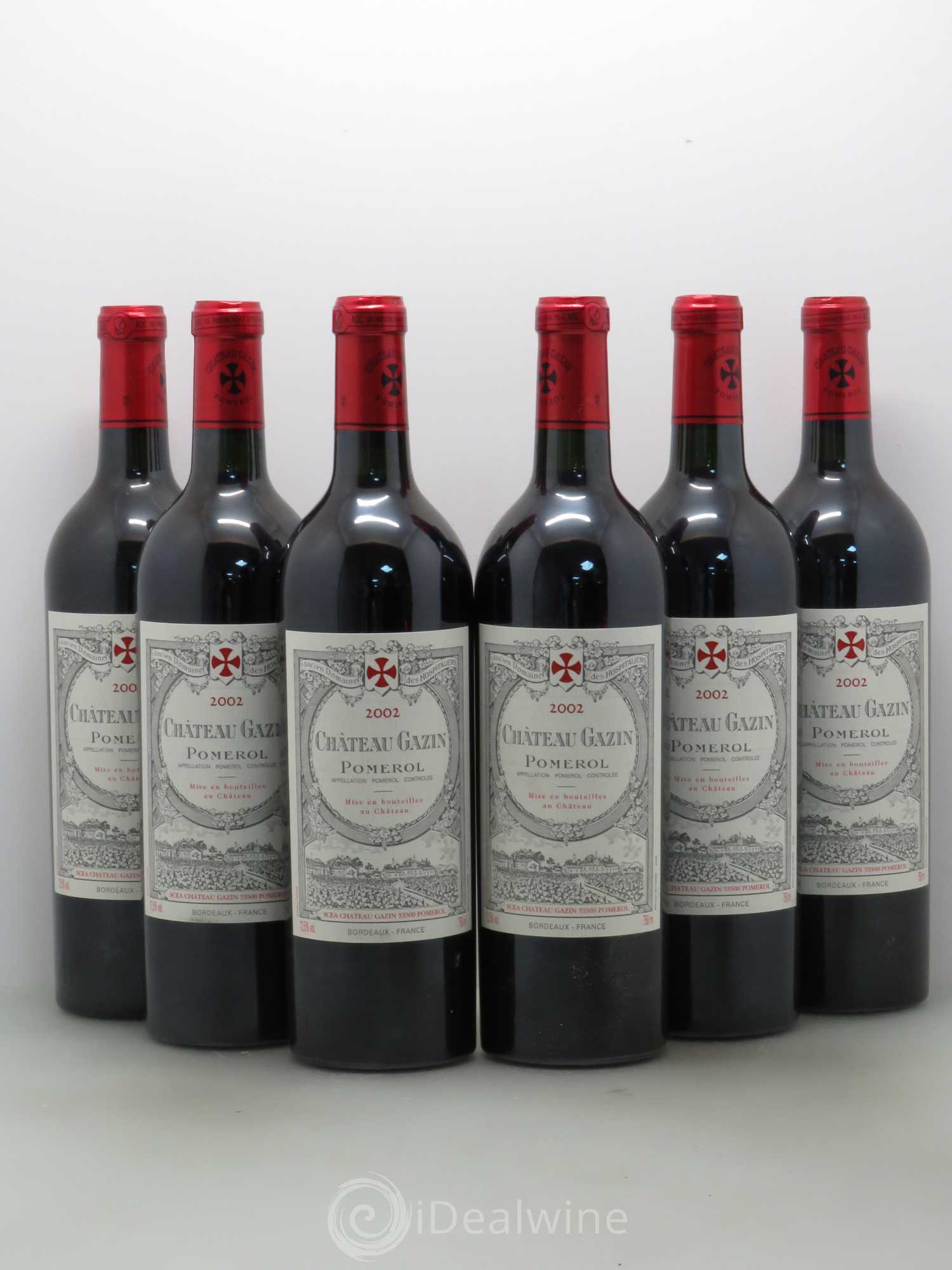 Château Gazin 2002 - Lot de 6 bouteilles - 0