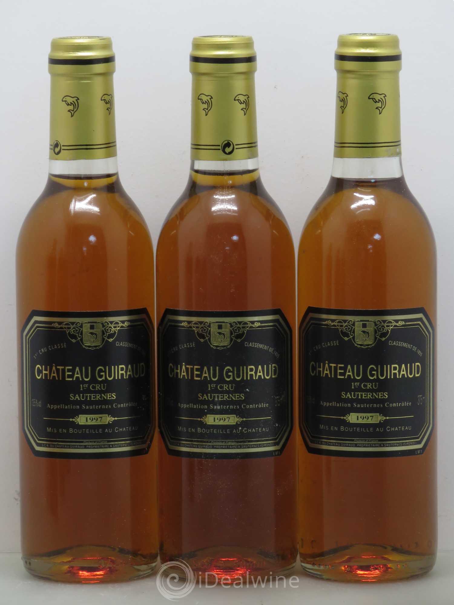 Château Guiraud 1er Grand Cru Classé 1997 - Posten von 6 Demi-Flaschen - 1