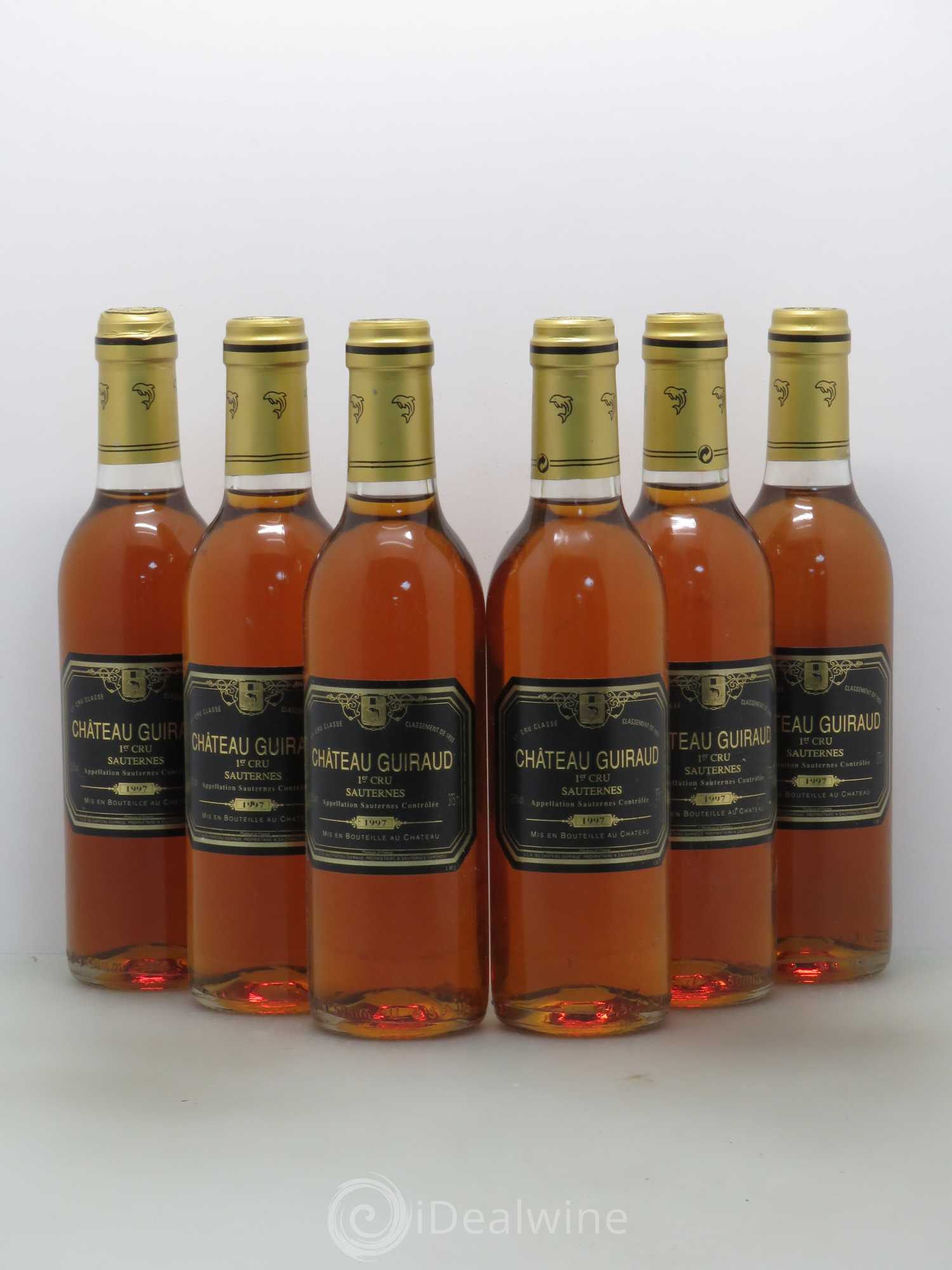 Château Guiraud 1er Grand Cru Classé 1997 - Posten von 6 Demi-Flaschen - 0