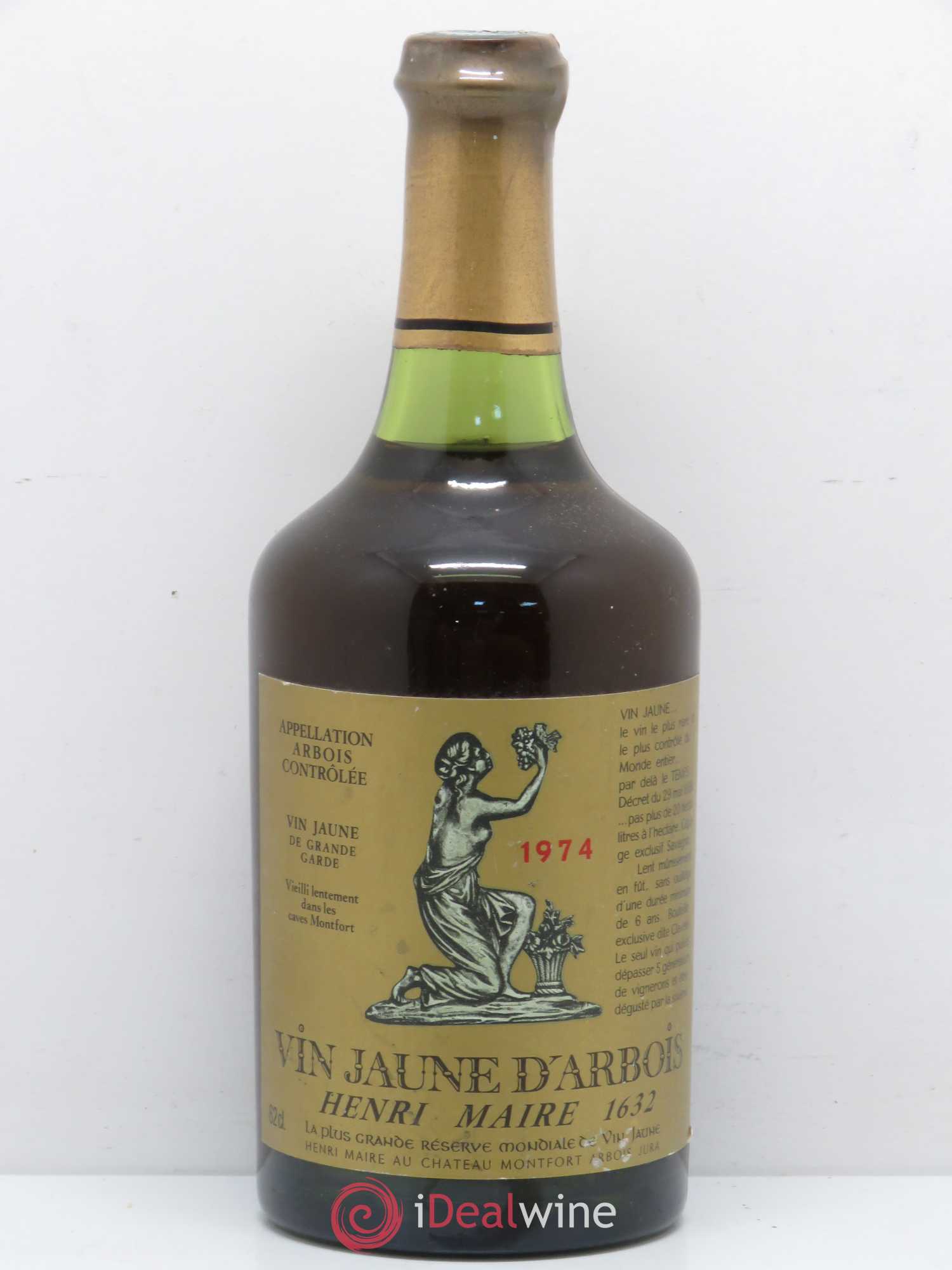 Arbois Vin Jaune Henri Maire 1974 - Lot de 1 bouteille - 0