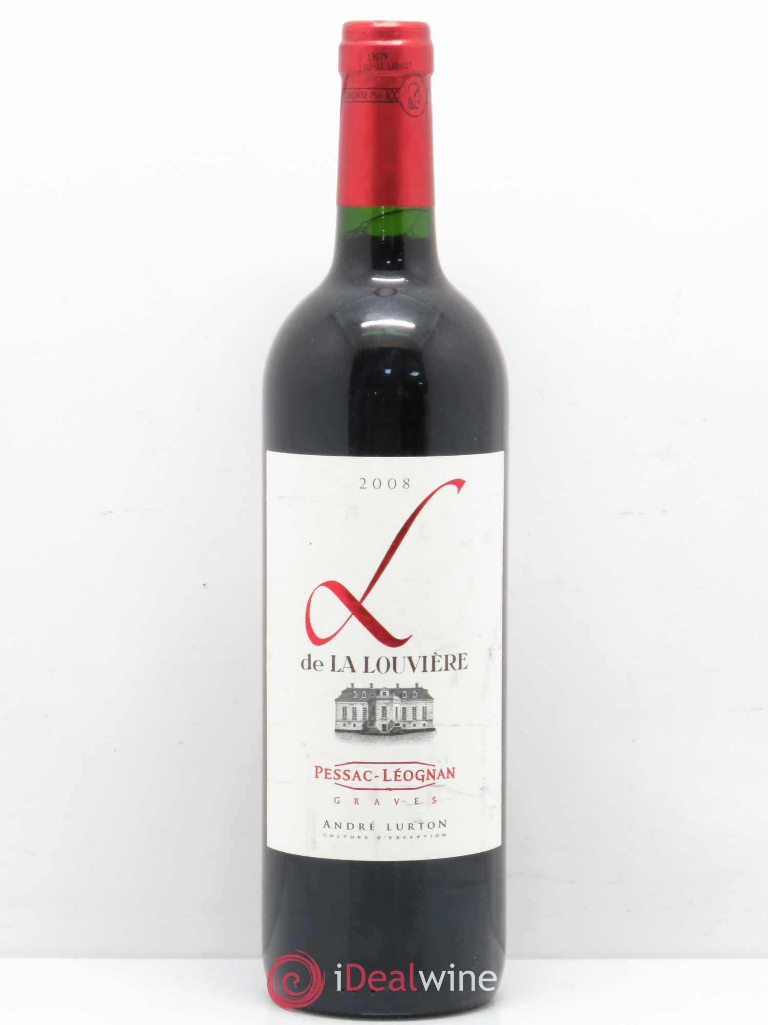 Pessac-Léognan L De La Louvière 2008 - Posten von 1 Flasche - 0