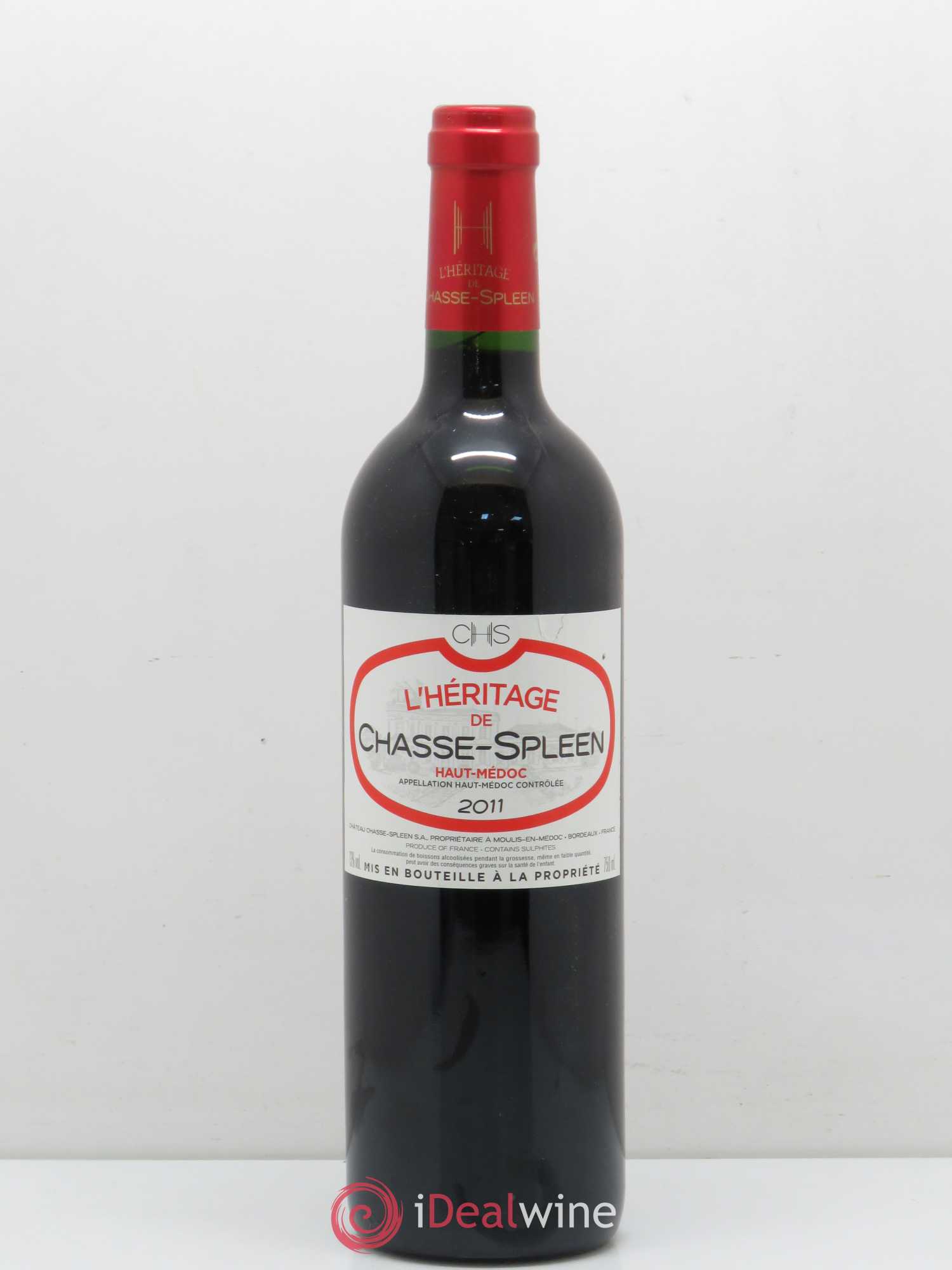 Héritage (Ermitage) de Chasse Spleen 2011 - Lot de 1 bouteille - 0