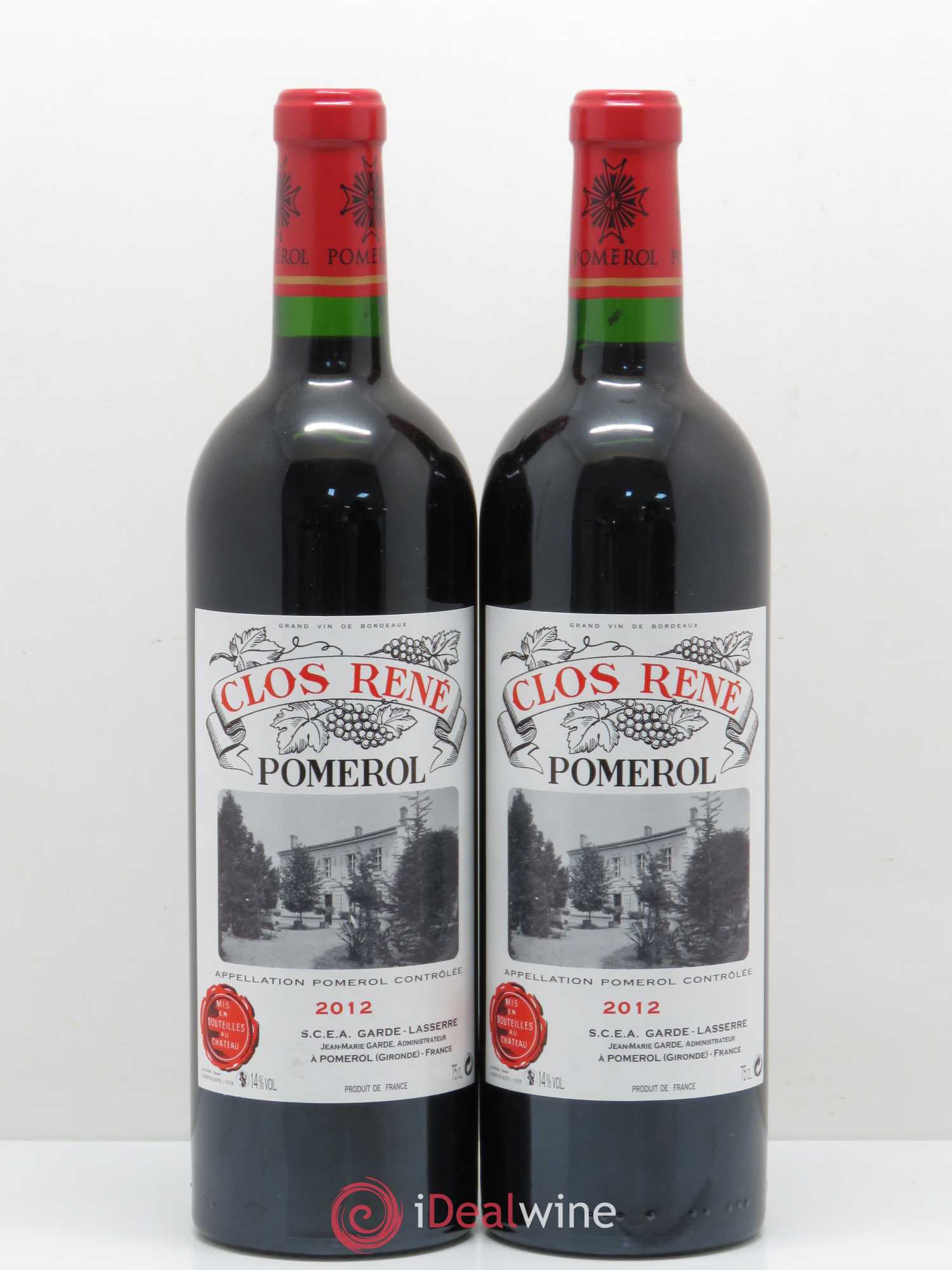 Clos René 2012 - Lotto di 2 bottiglie - 0