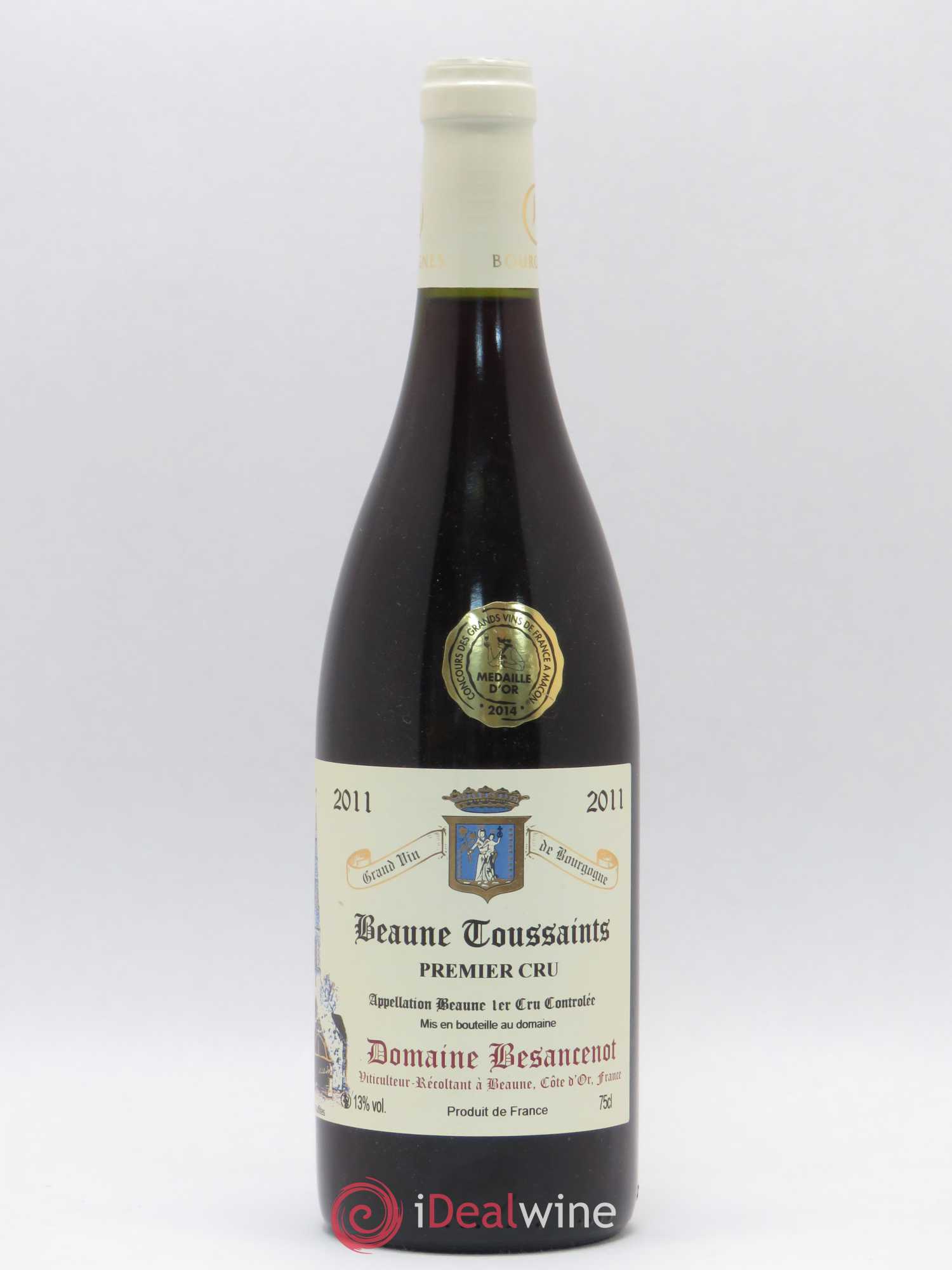 Beaune 1er Cru Toussaints Domaine Besancenot 2011 - Posten von 1 Flasche - 0