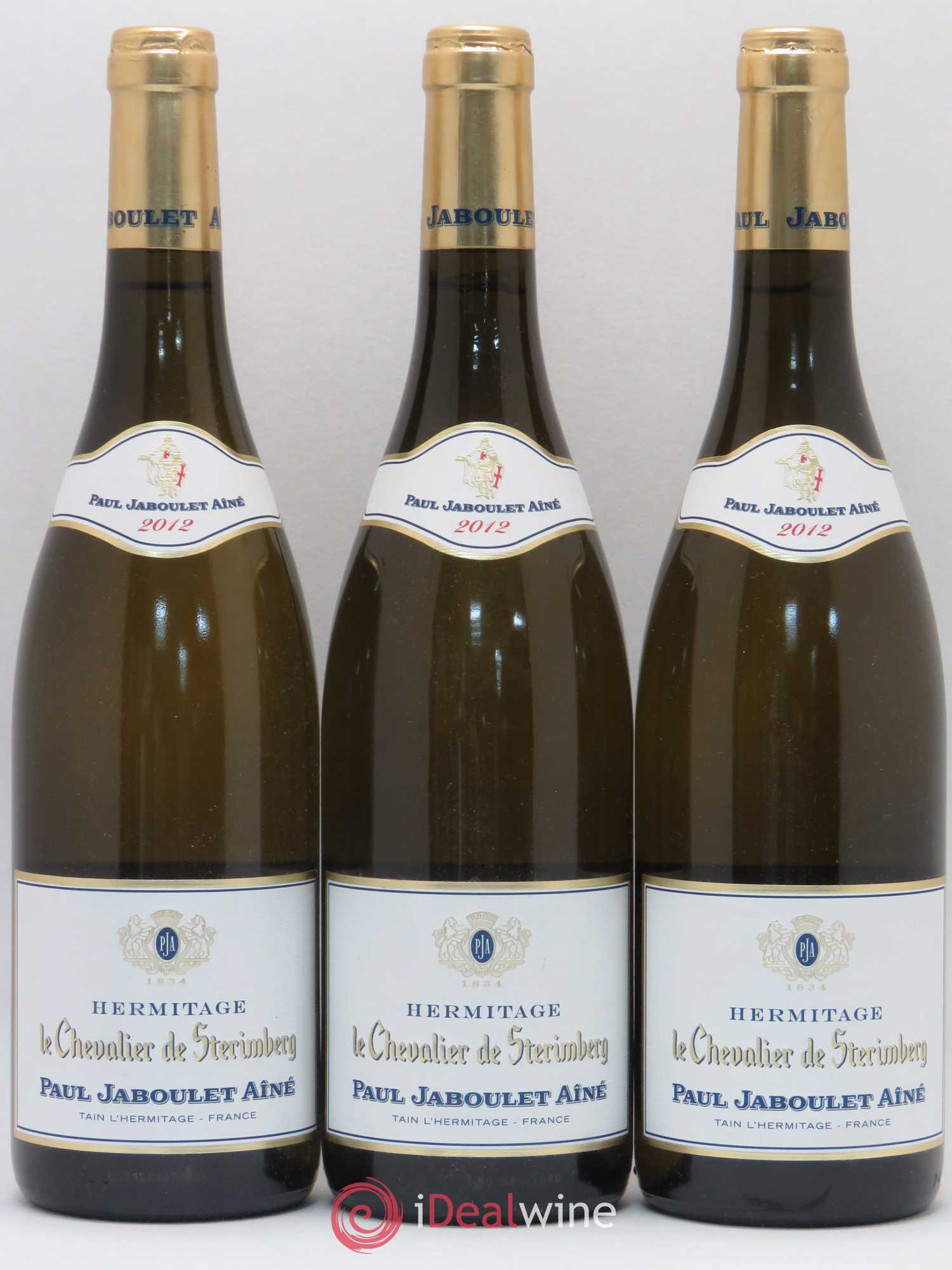 Hermitage Chevalier de Sterimberg Paul Jaboulet Ainé 2012 - Lot de 3 bouteilles - 0