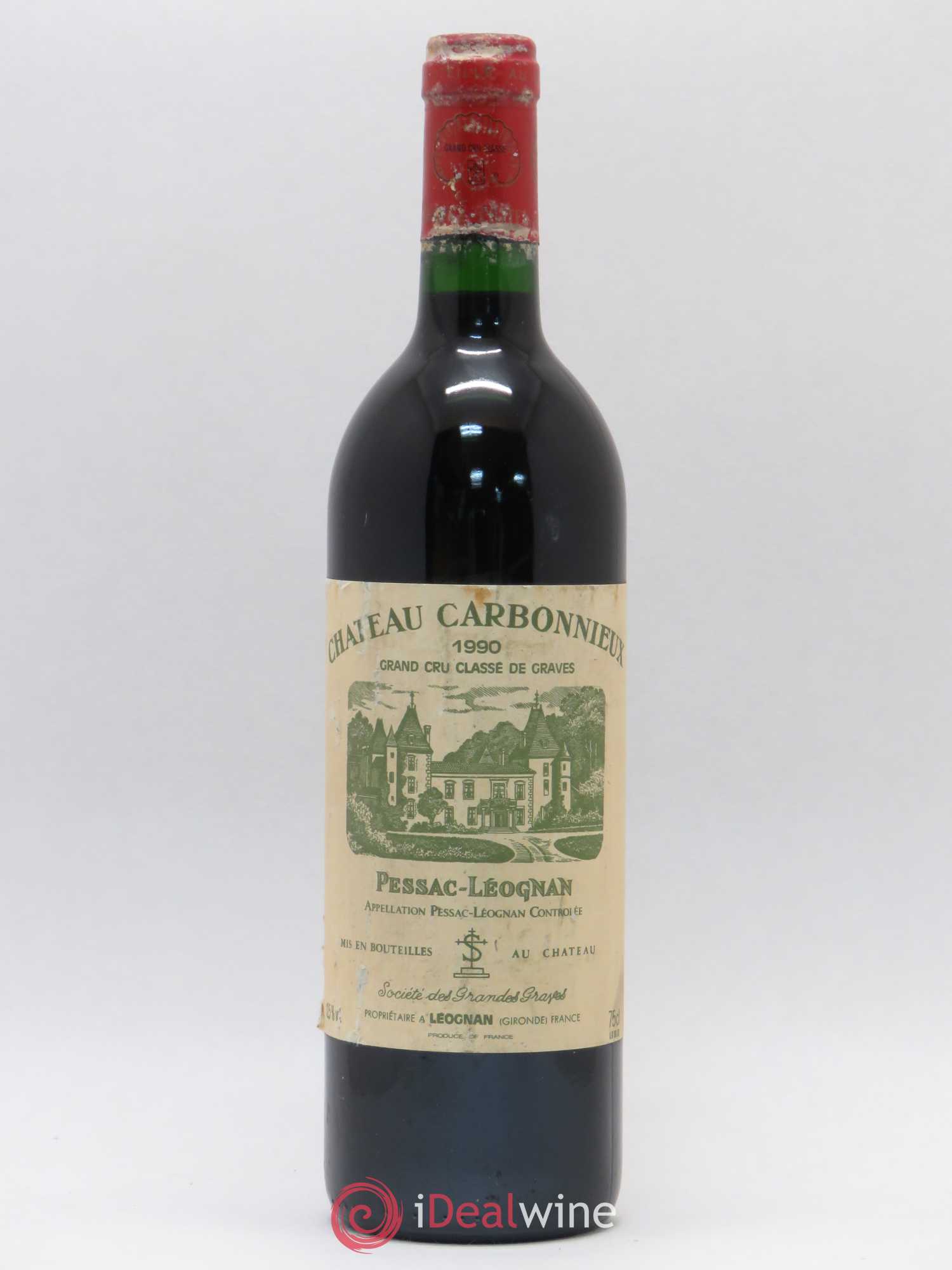 Château Carbonnieux Cru Classé de Graves 1990 - Lot de 1 bouteille - 0