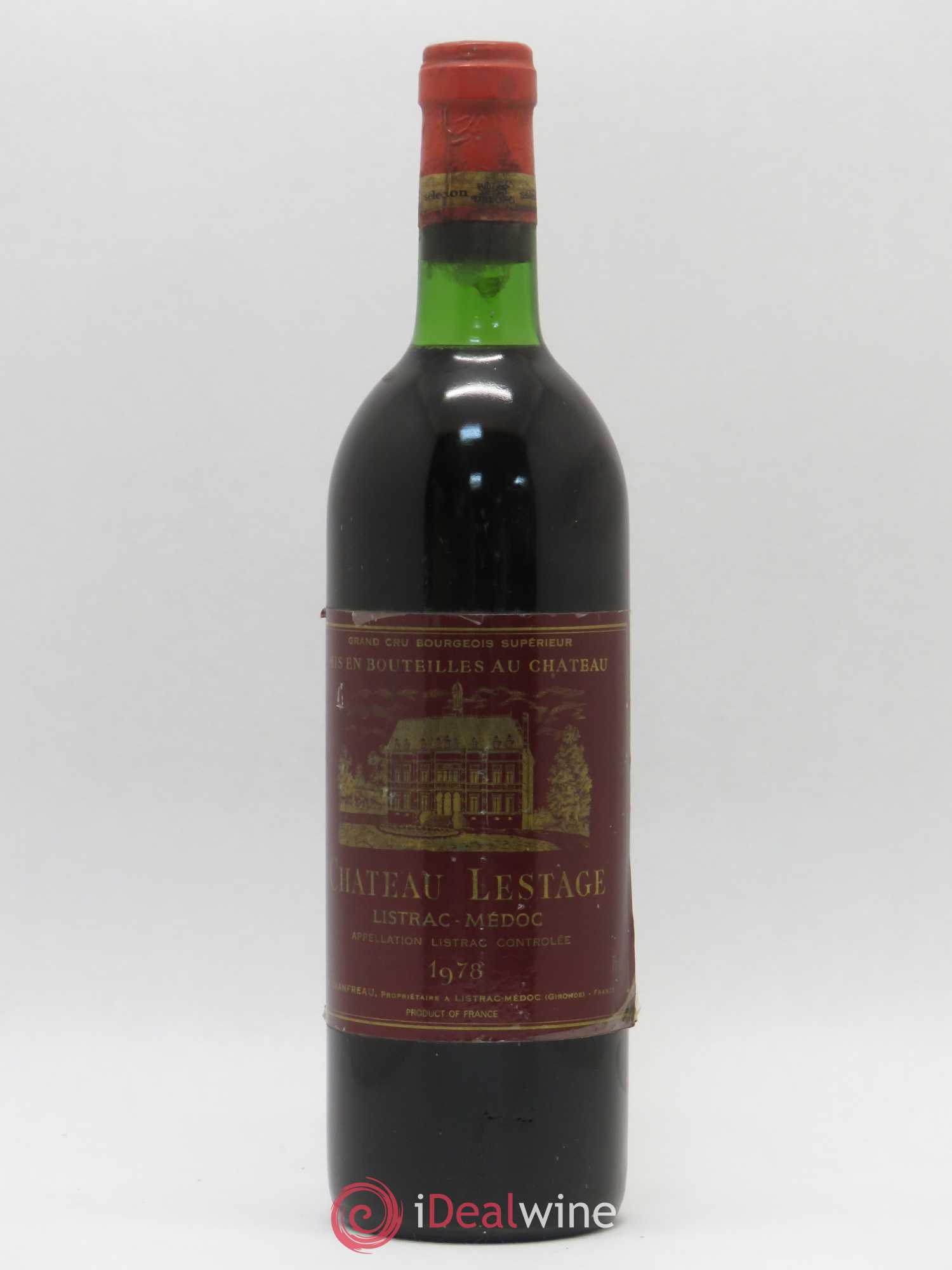 Château Lestage Cru Bourgeois 1978 - Lot de 1 bouteille - 0