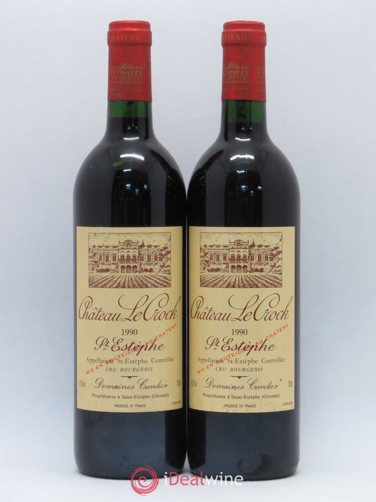 Château le Crock Cru Bourgeois 1990 - Lot de 2 bouteilles - 0