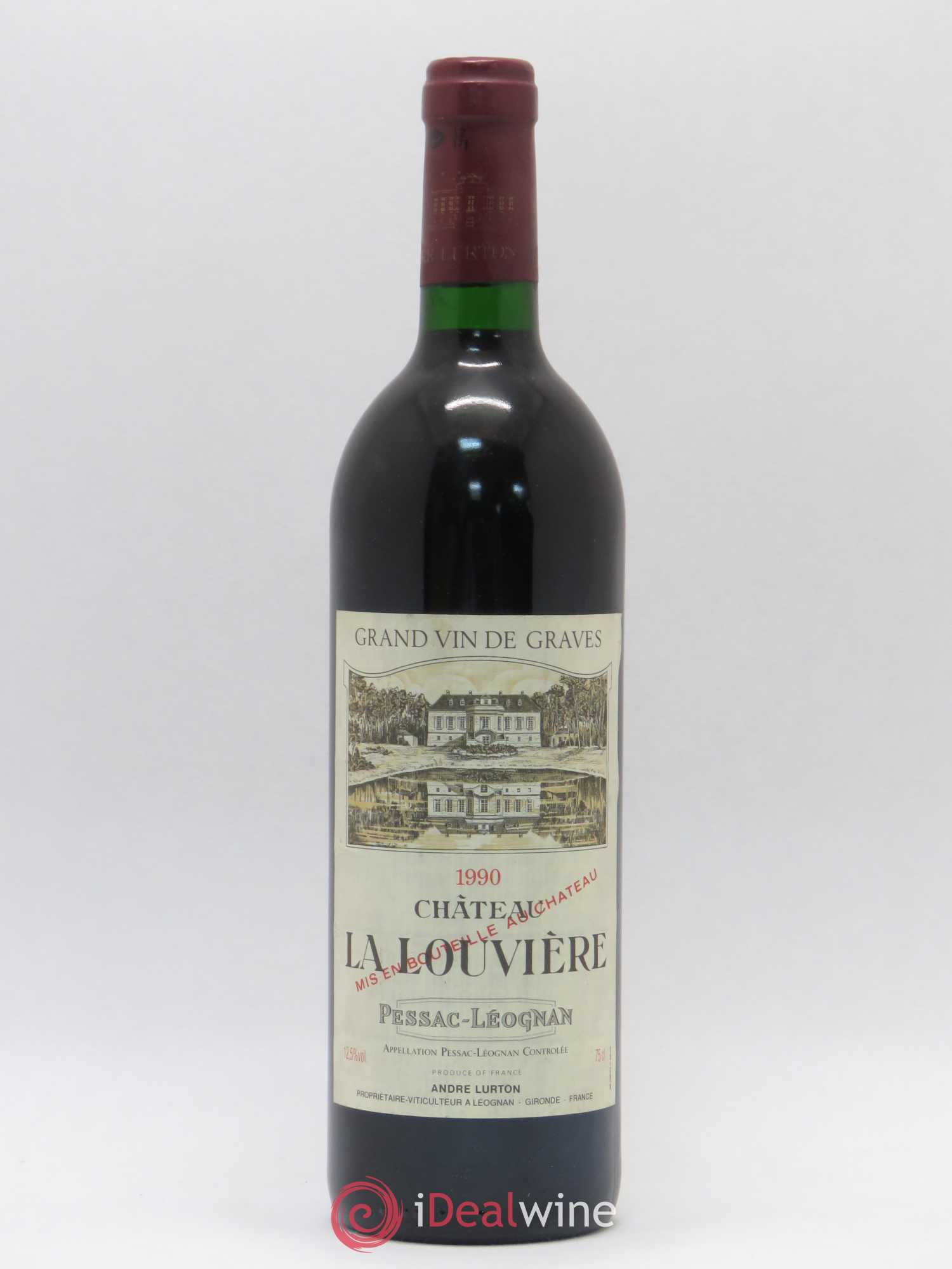 Château la Louvière 1990 - Lot de 1 bouteille - 0