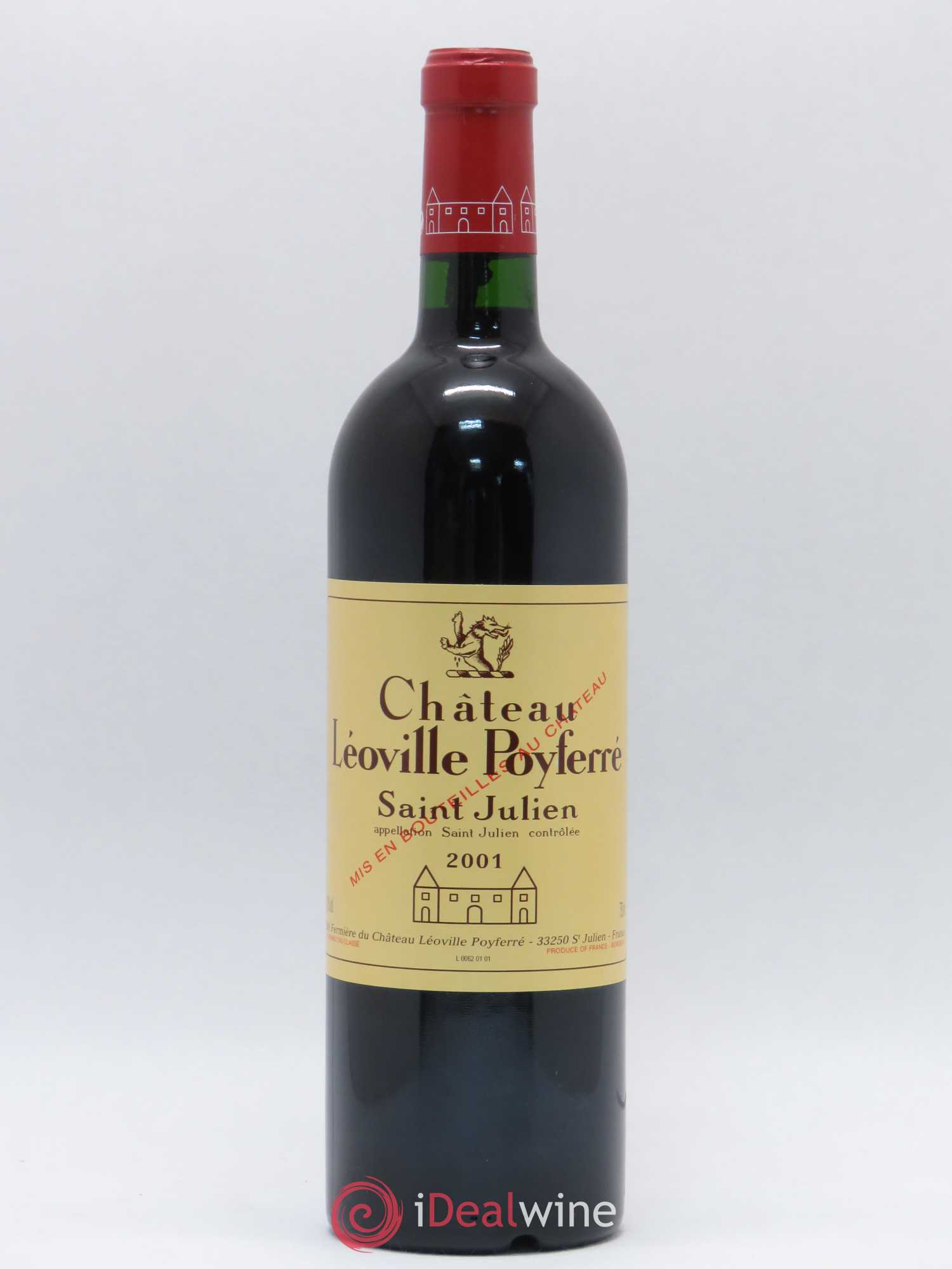 Château Léoville Poyferré 2ème Grand Cru Classé 2001 - Lot de 1 bouteille - 0