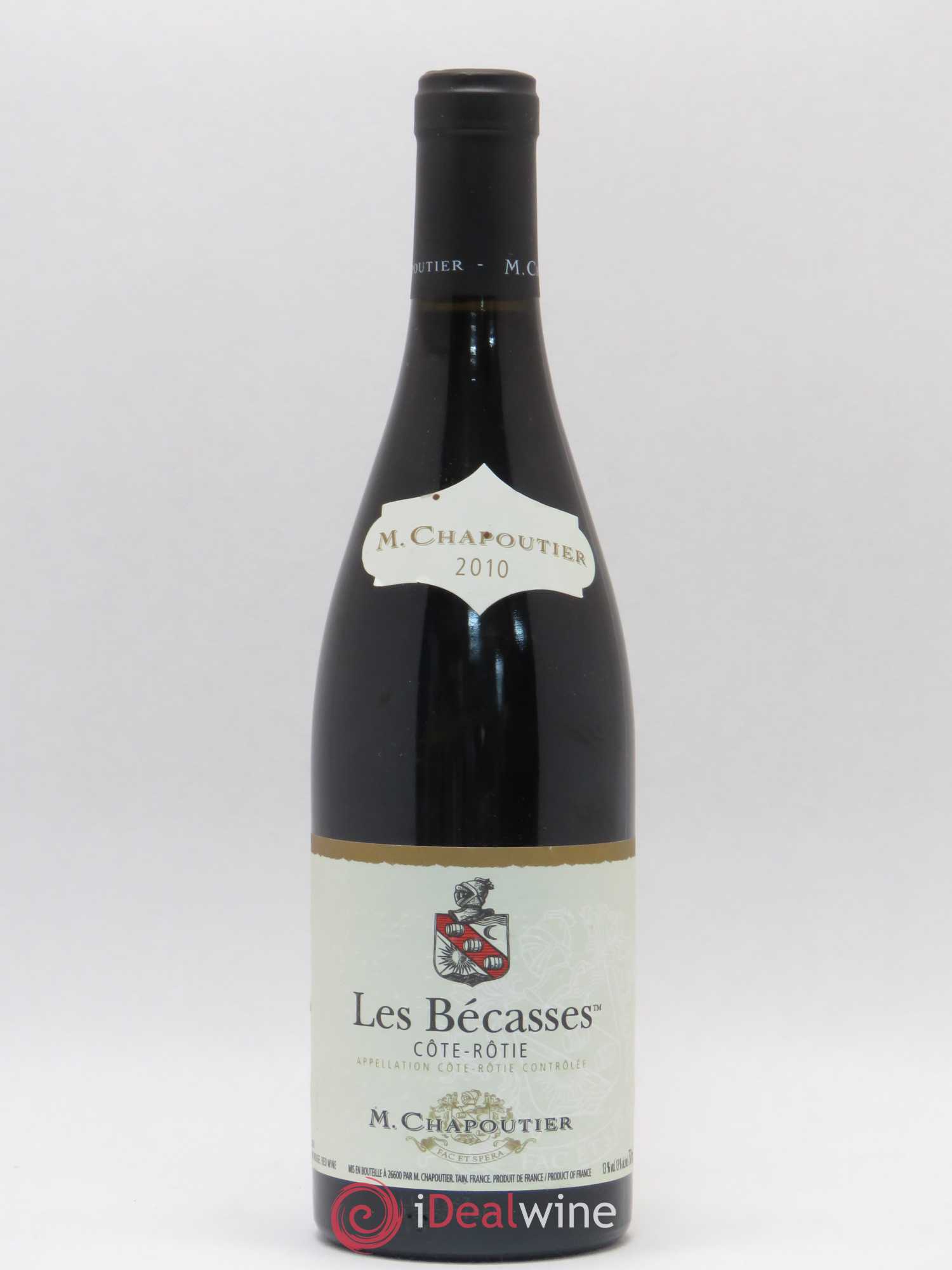 Côte-Rôtie Les Bécasses Chapoutier 2010 - Lot de 1 bouteille - 0