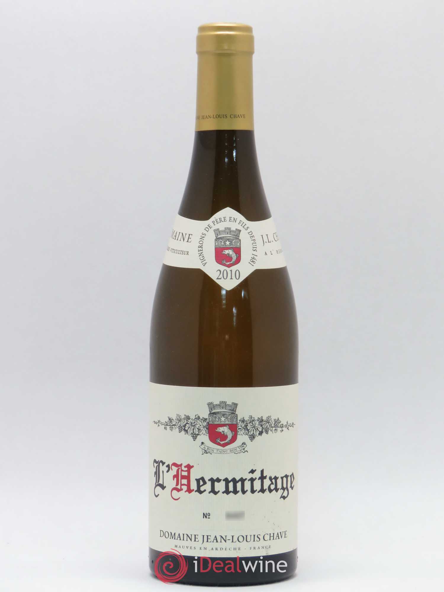 Hermitage Jean-Louis Chave 2010 - Lot de 1 bouteille - 0