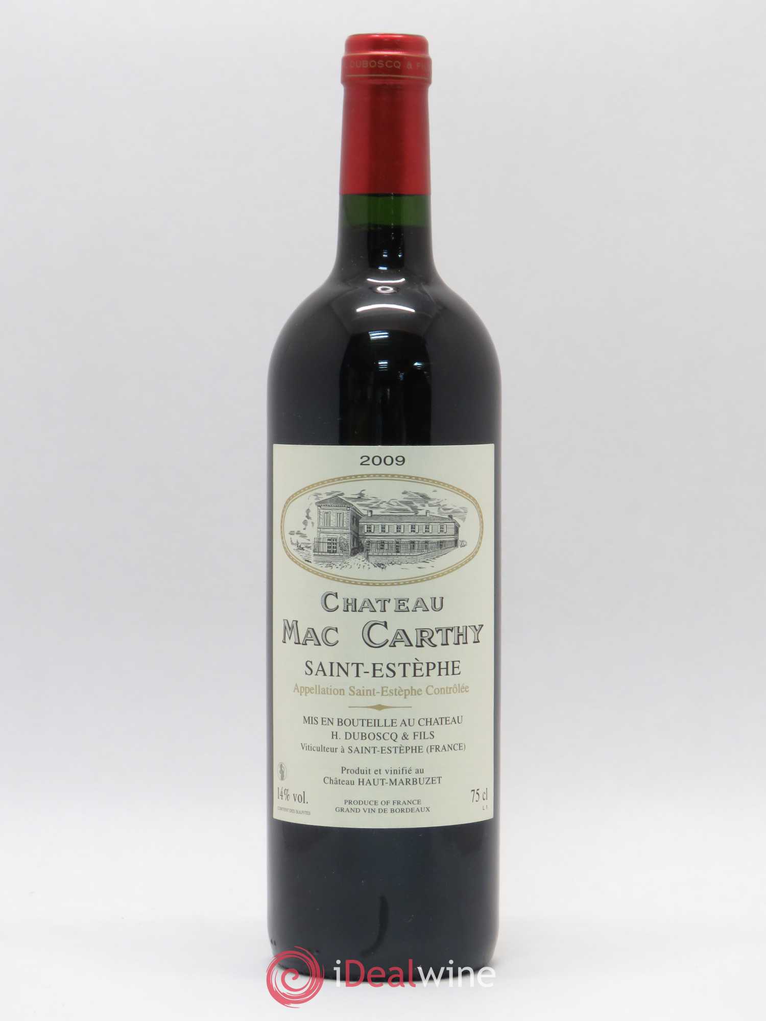 Saint-Estèphe Château Mac Carthy 2009 - Lot de 1 bouteille - 0