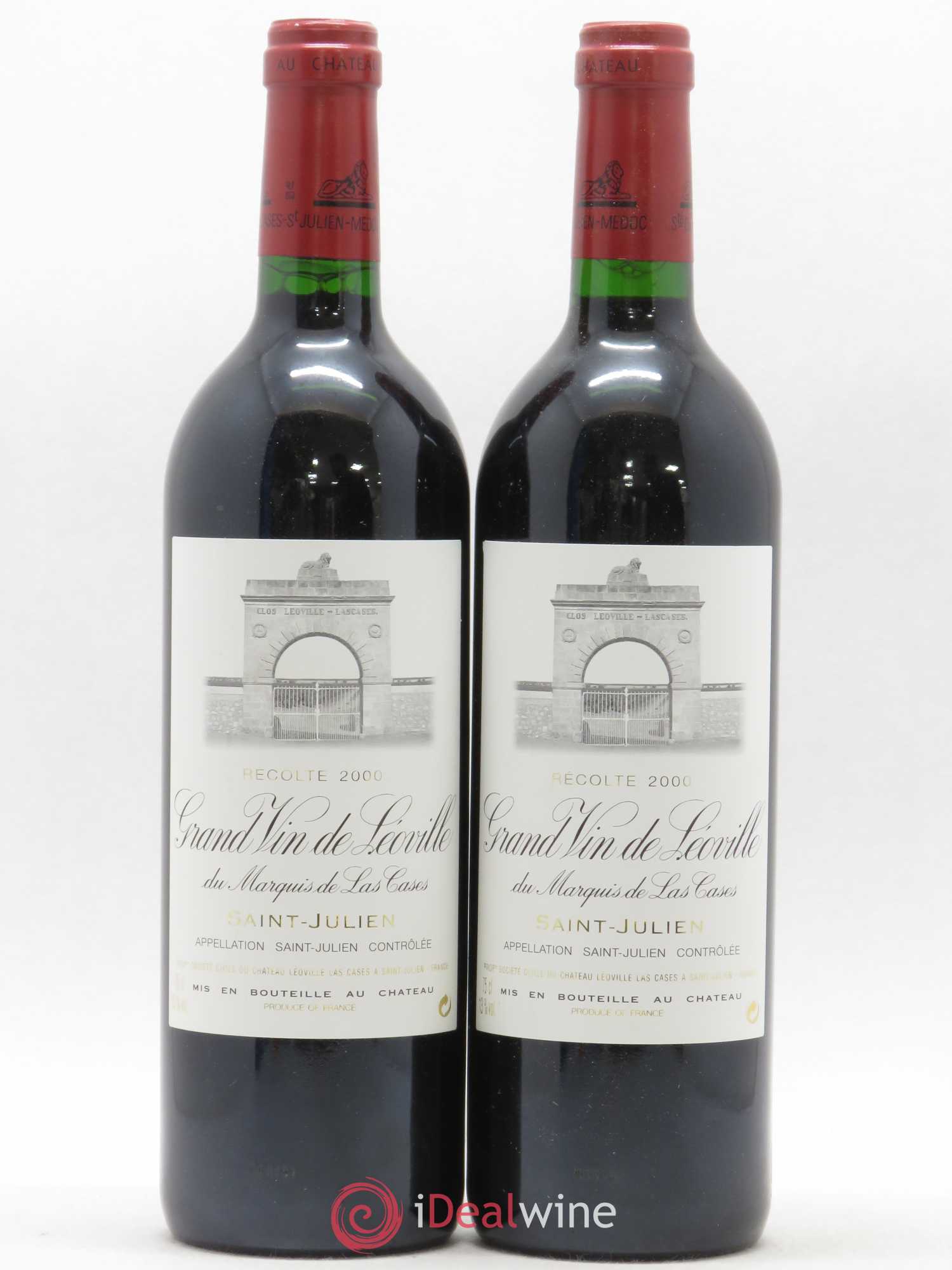 Château Léoville Las Cases 2ème Grand Cru Classé 2000 - Lot de 2 bouteilles - 0