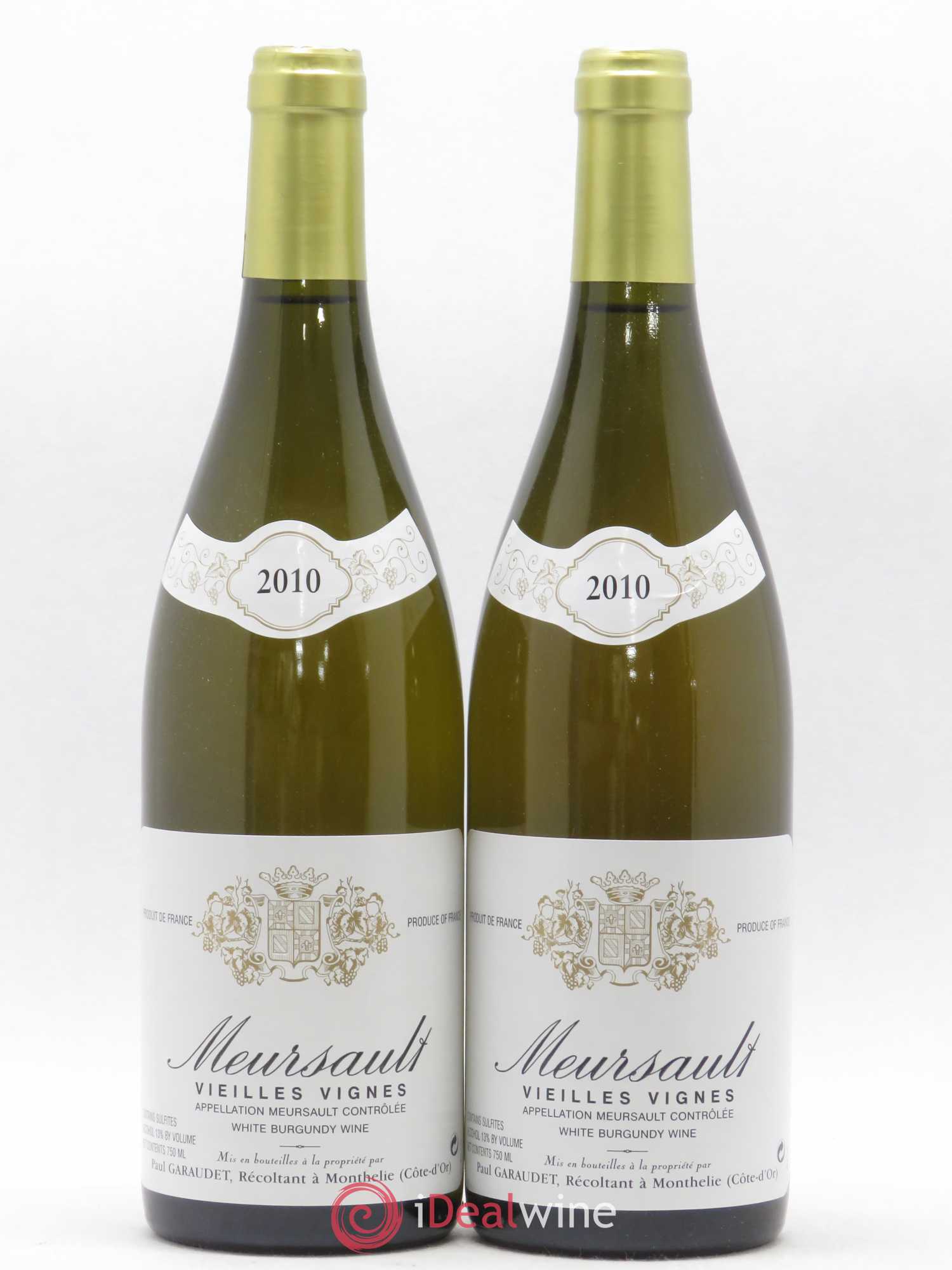Meursault Vieilles Vignes Paul Garaudet 2010 - Posten von 2 Flaschen - 0