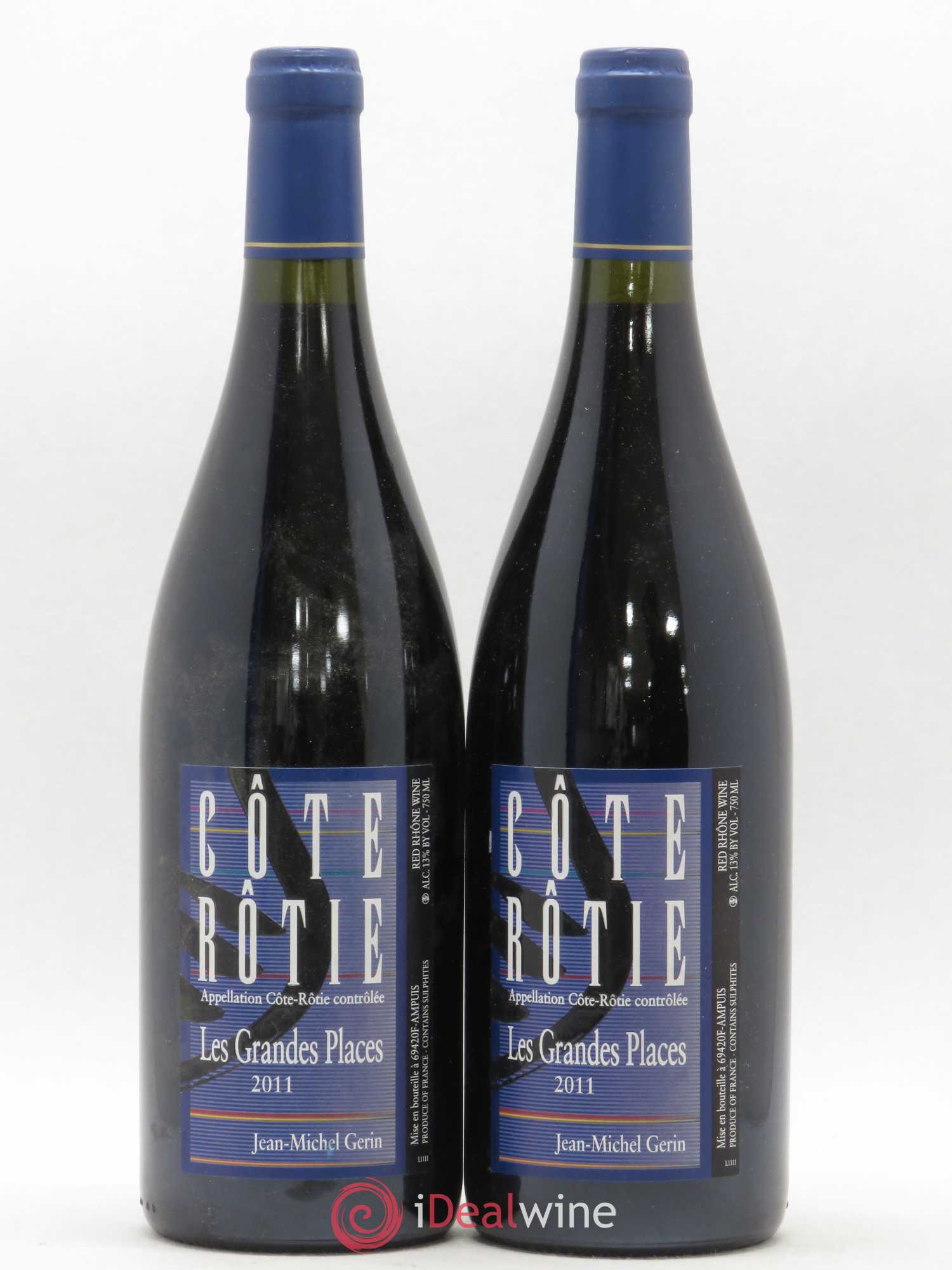 Côte-Rôtie Les Grandes Places Jean-Michel Gerin 2011 - Lot de 2 bouteilles - 0