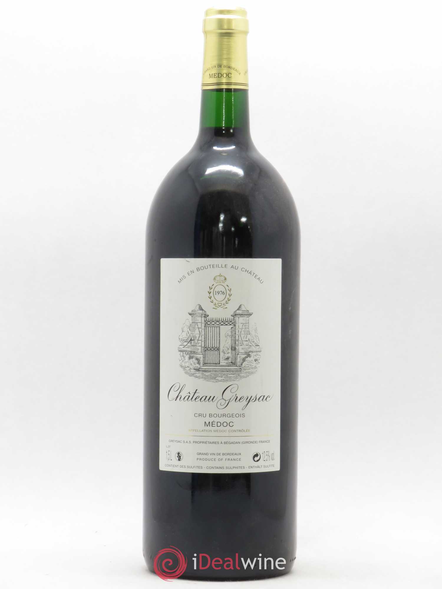 Château Greysac Cru Bourgeois 1976 - Lot de 1 magnum - 0