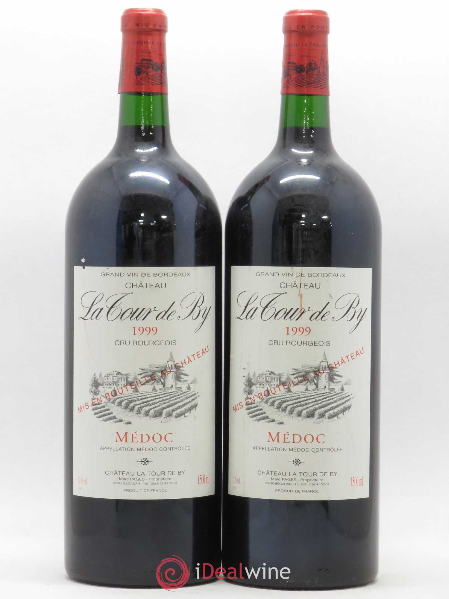 Château La Tour de By Cru Bourgeois 1999 - Lot de 2 magnums - 0