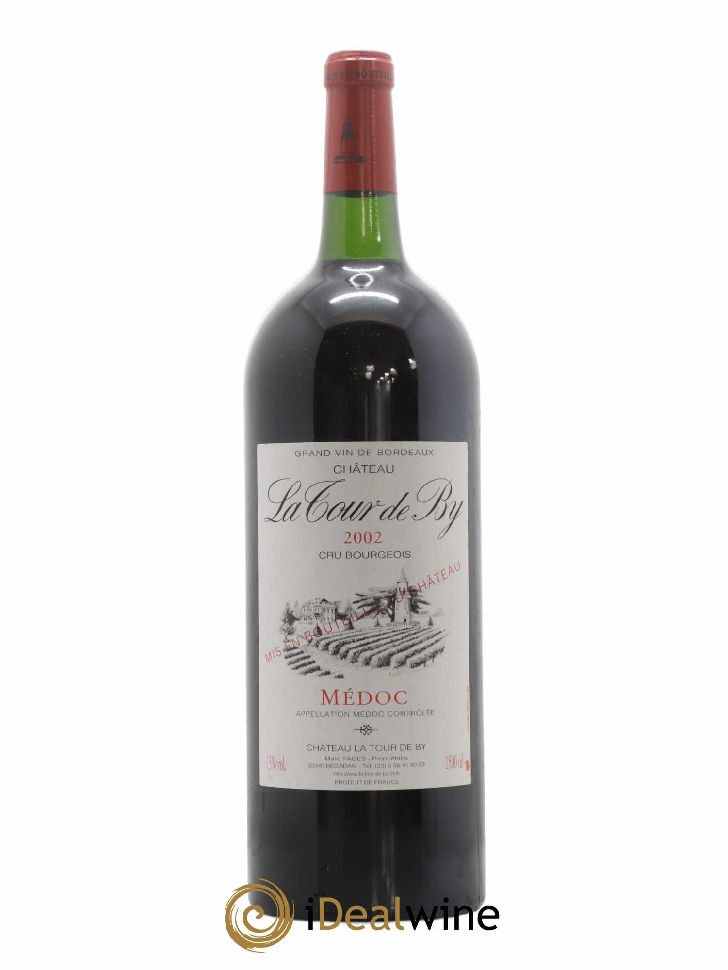 Château La Tour de By Cru Bourgeois 2002 - Lot de 1 magnum - 0