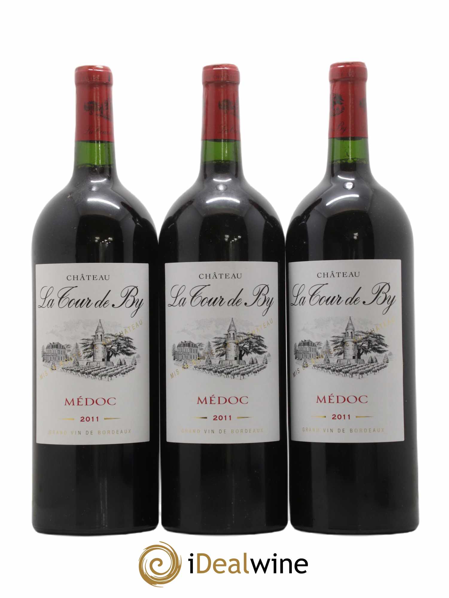Château La Tour de By Cru Bourgeois (no reserve) 2011 - Lot of 3 magnums - 0