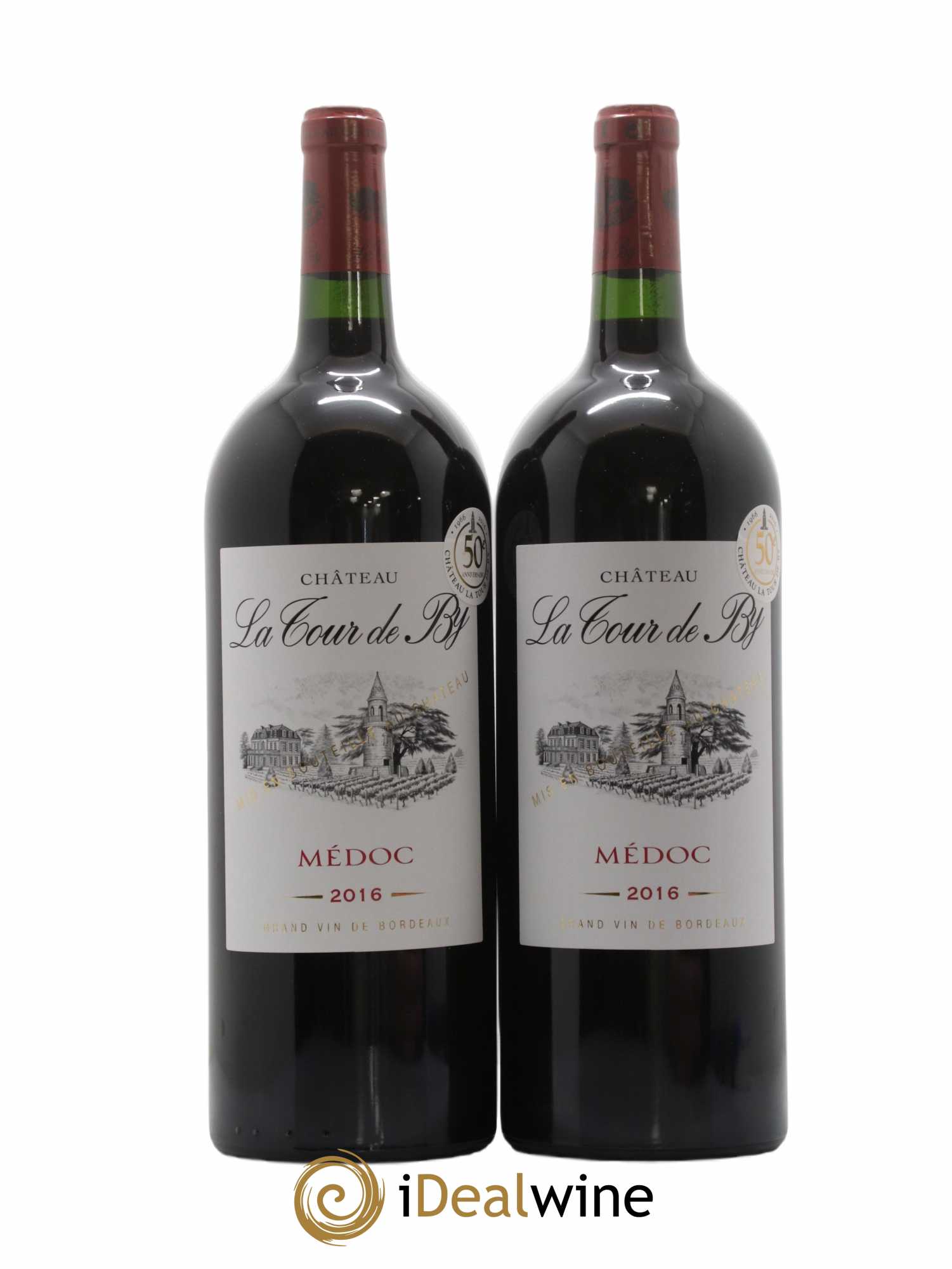 Château La Tour de By Cru Bourgeois 2016 - Lot de 2 magnums - 0
