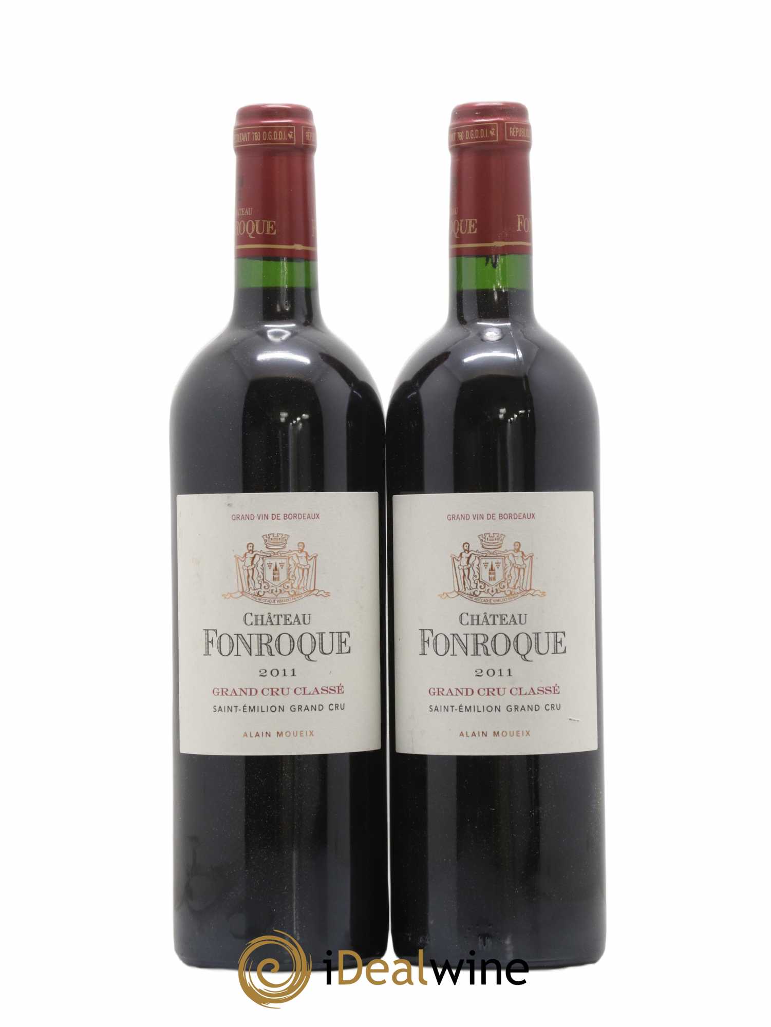 Château Fonroque Grand Cru Classé (no reserve) 2011 - Lot of 2 bottles - 0