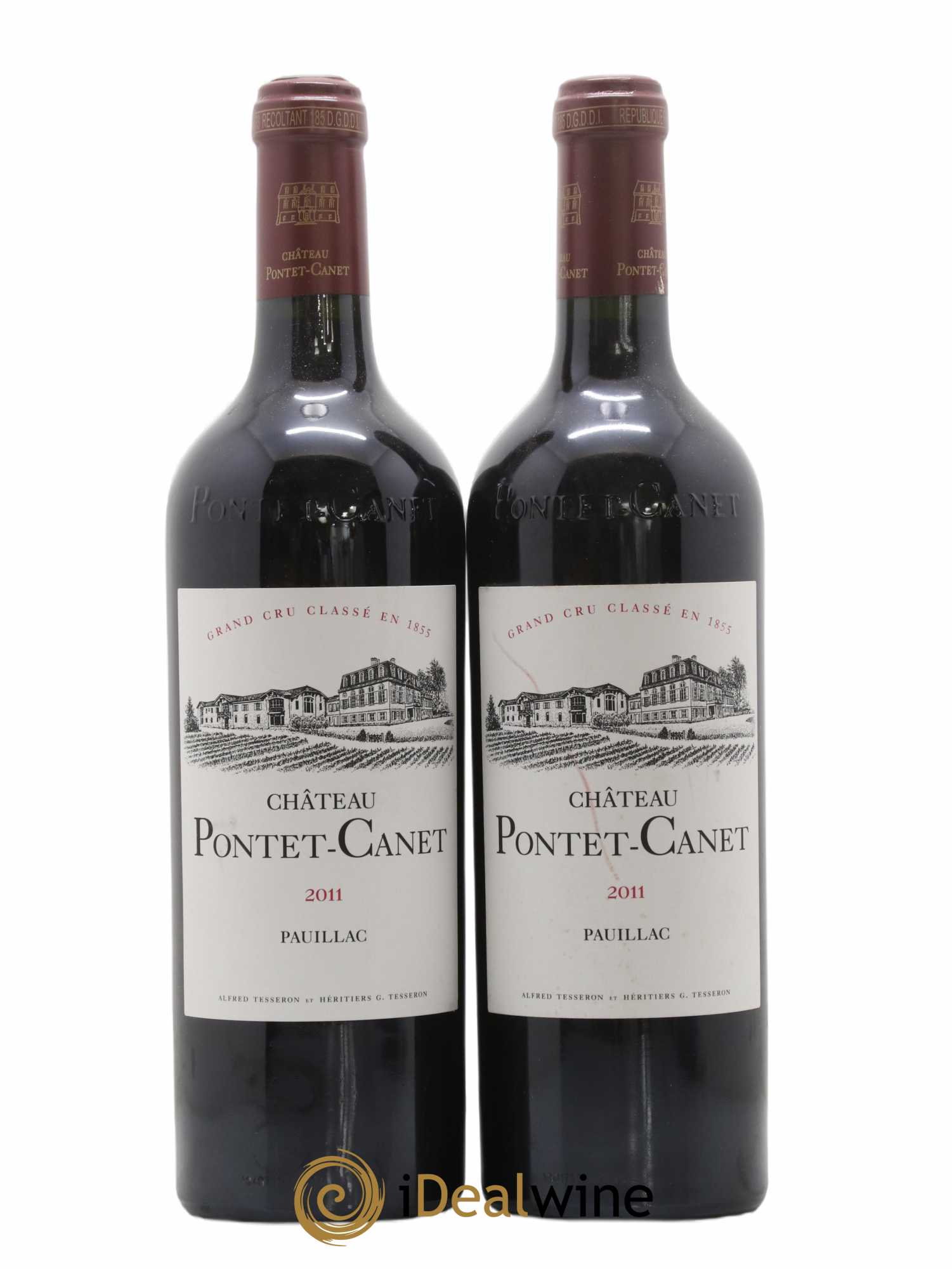 Château Pontet Canet 5ème Grand Cru Classé 2011 - Lot of 2 bottles - 0
