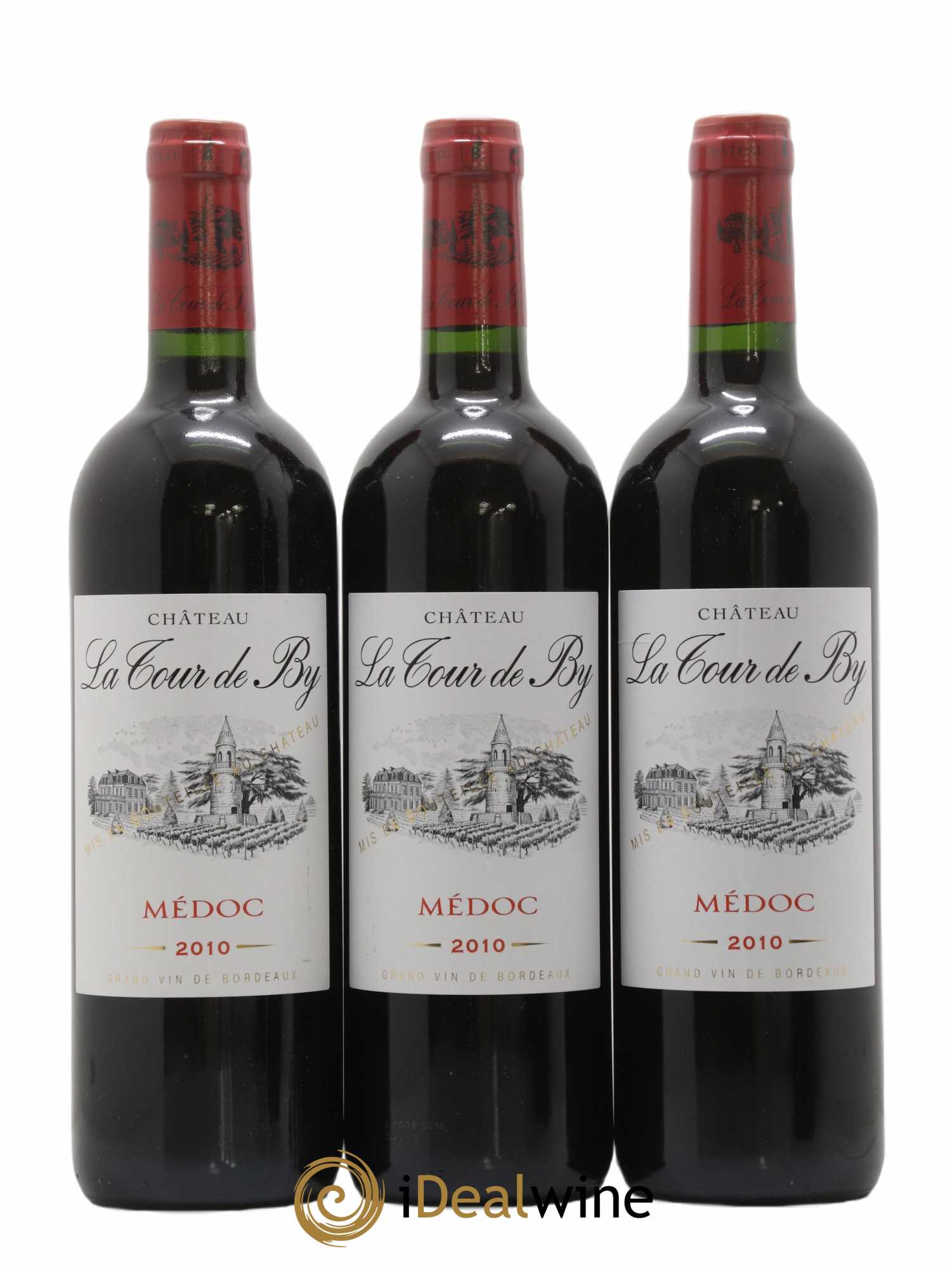 Château La Tour de By Cru Bourgeois 2010 - Lot de 3 bouteilles - 0