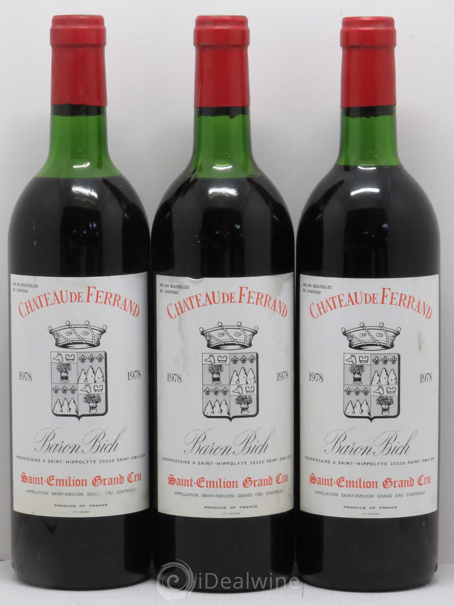 Château de Ferrand Grand Cru Classé 1978 - Lot de 6 bouteilles - 2
