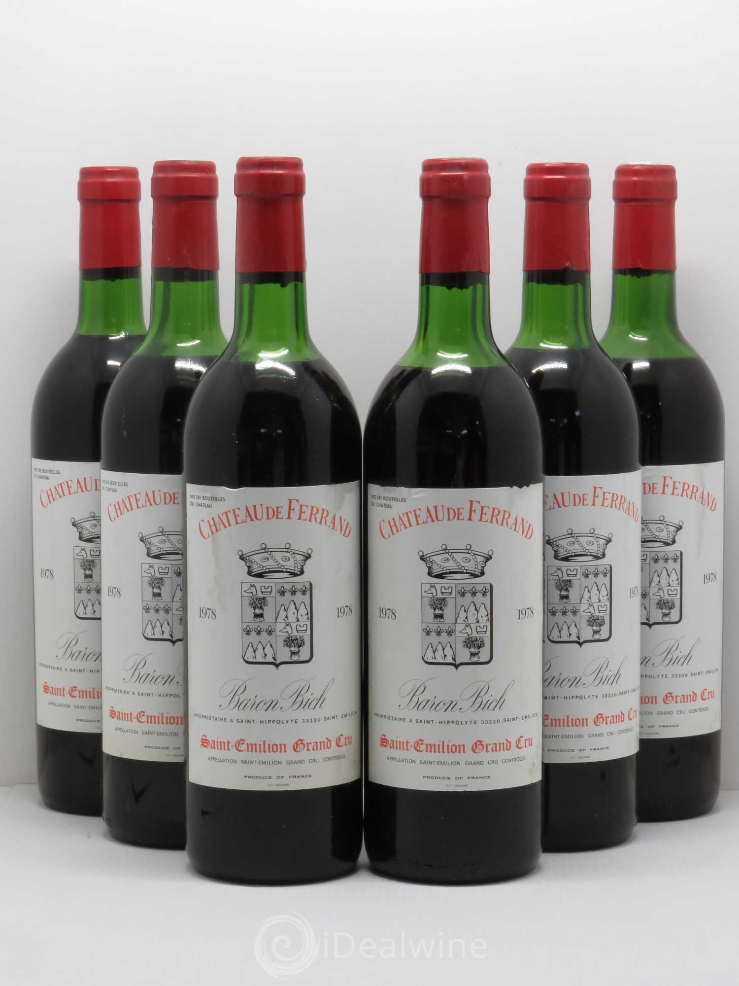Château de Ferrand Grand Cru Classé 1978 - Lot de 6 bouteilles - 0