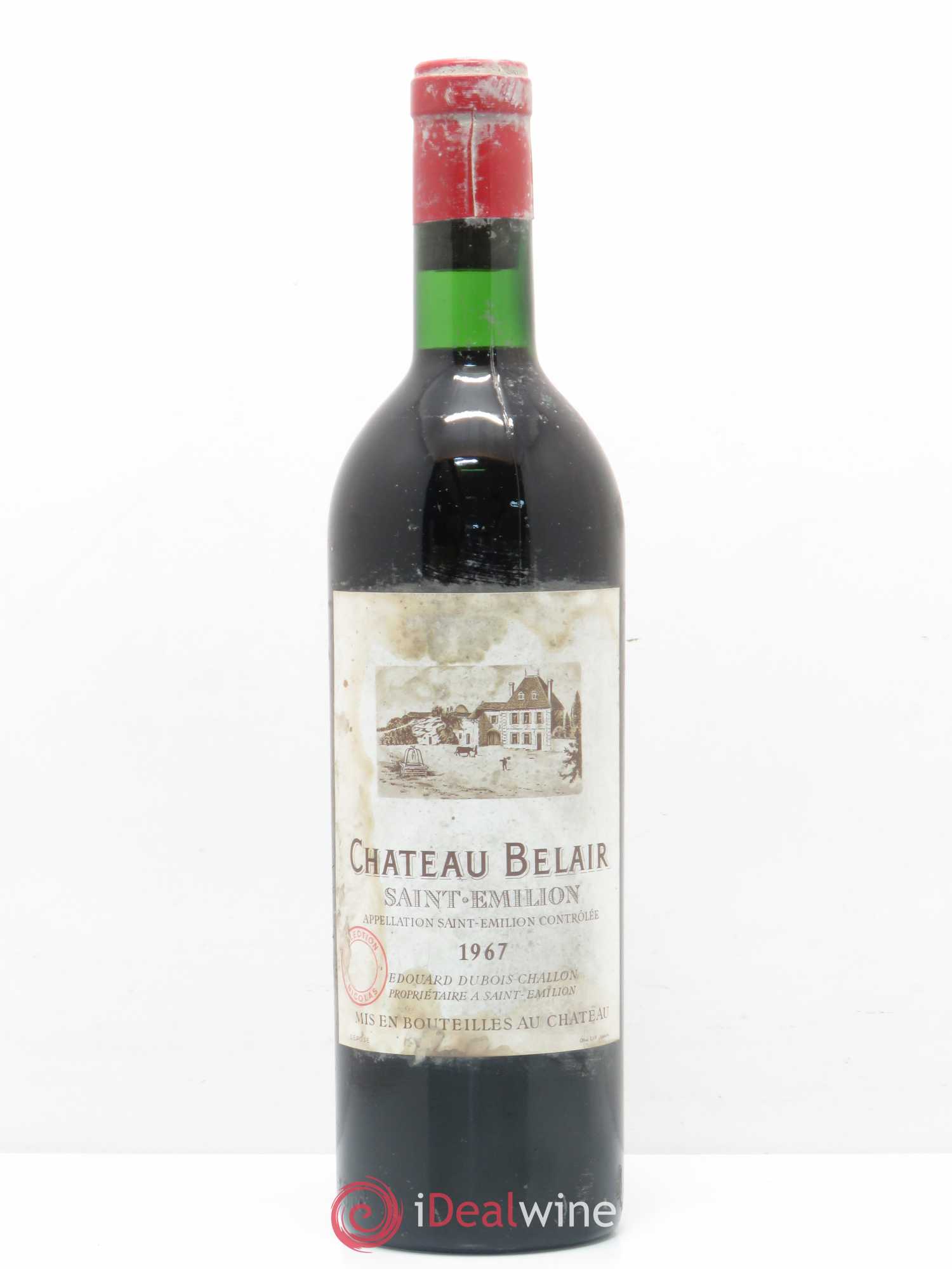 Château Belair (Belair-Monange) 1er Grand Cru Classé B 1967 - Lot de 1 bouteille - 0