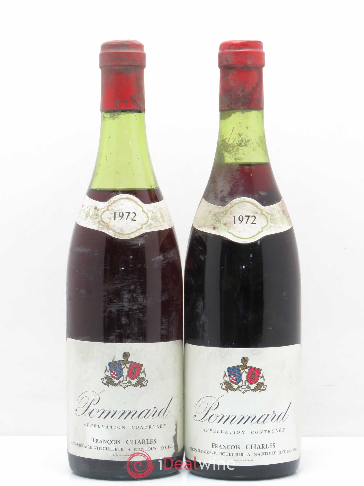 Pommard Francois Charles 1972 - Lot de 2 bouteilles - 0