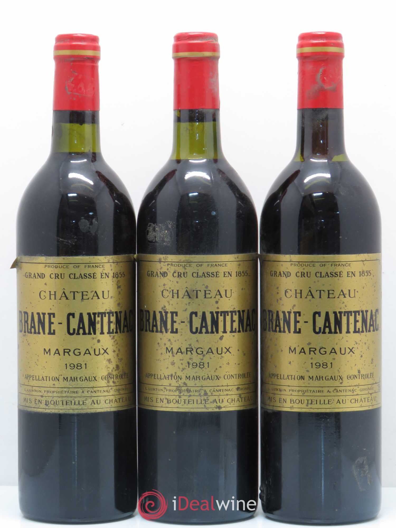 Château Brane Cantenac 2ème Grand Cru Classé 1981 - Lot de 6 bouteilles - 1