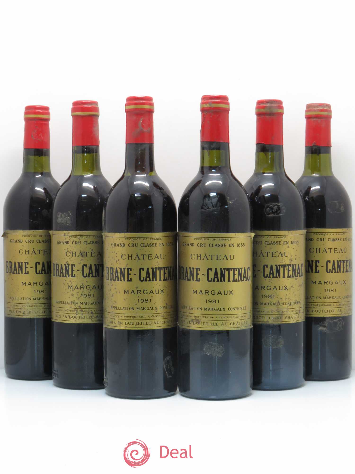 Château Brane Cantenac 2ème Grand Cru Classé 1981 - Lot de 6 bouteilles - 0