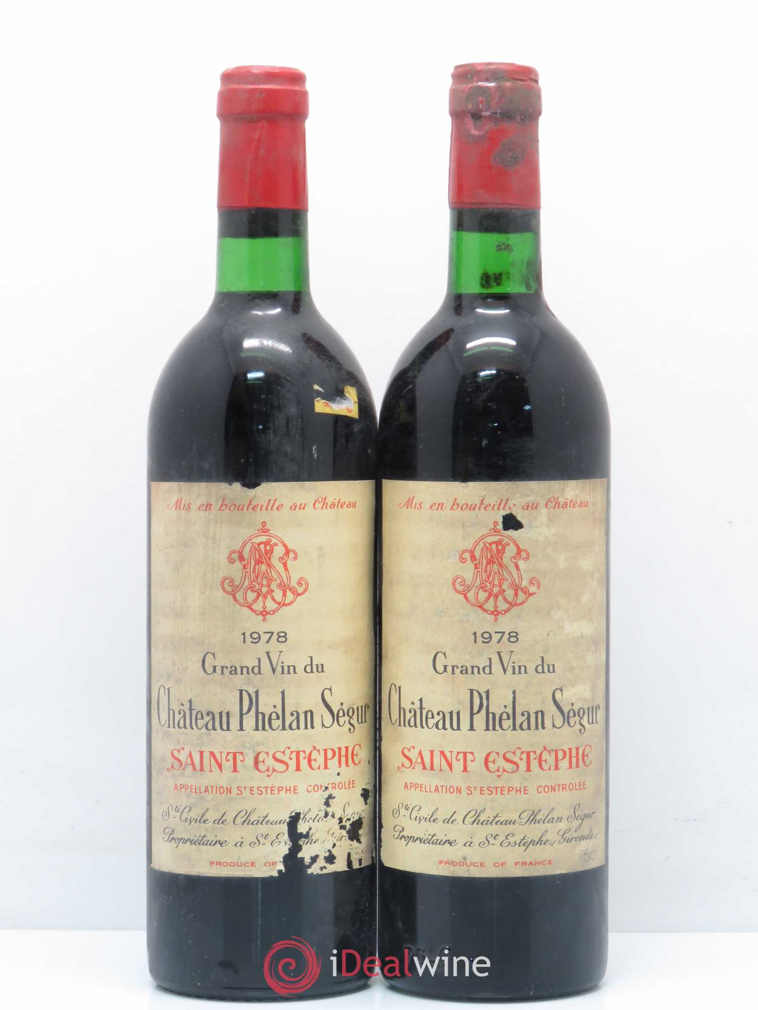 Château Phélan Ségur 1978 - Lot de 2 bouteilles - 0