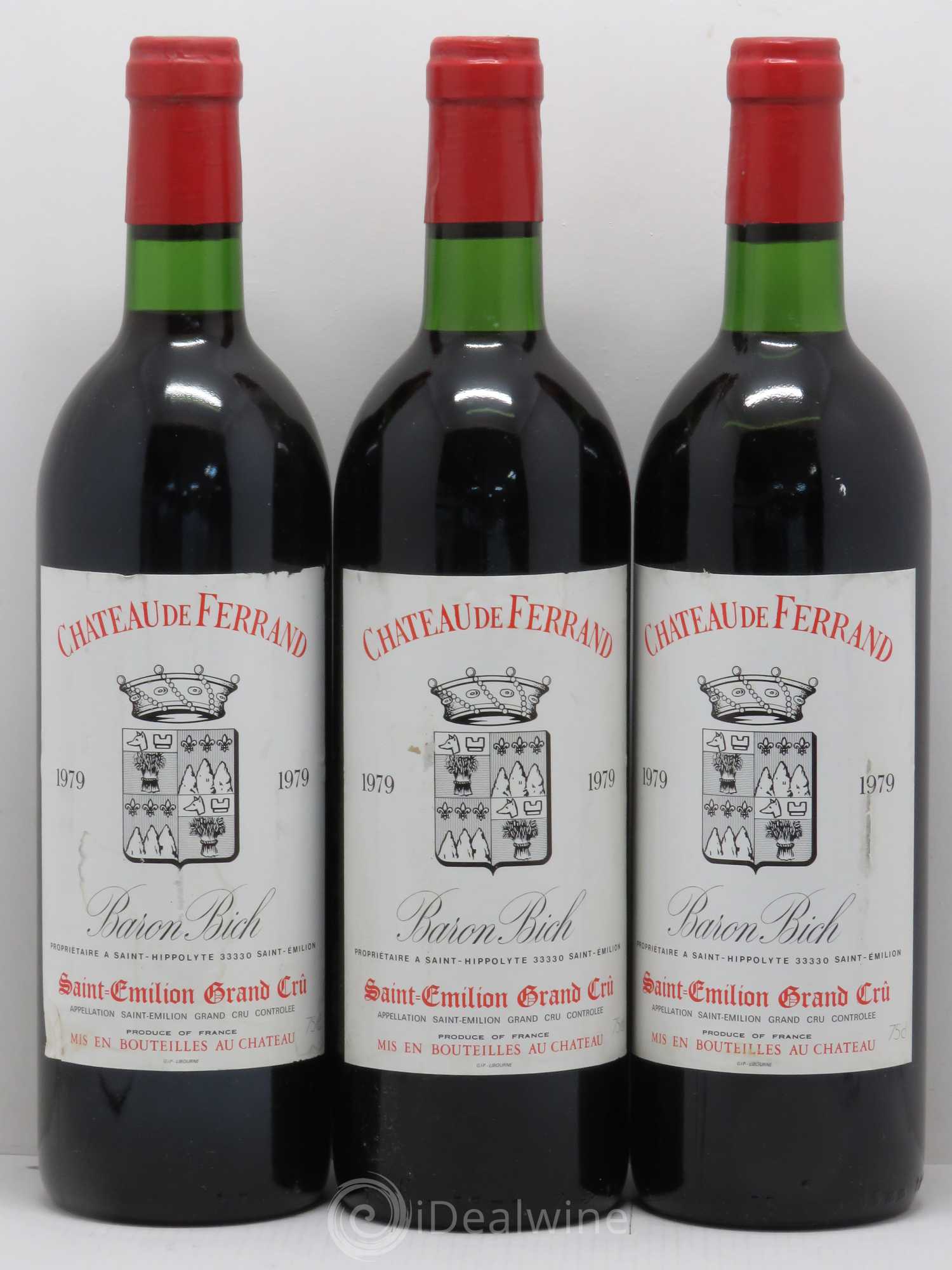 Château de Ferrand Grand Cru Classé 1979 - Lot de 6 bouteilles - 1