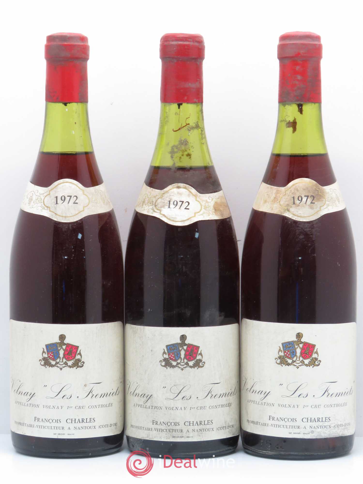 Volnay 1er Cru Les Fremiets François Charles 1972 - Posten von 3 Flaschen - 0