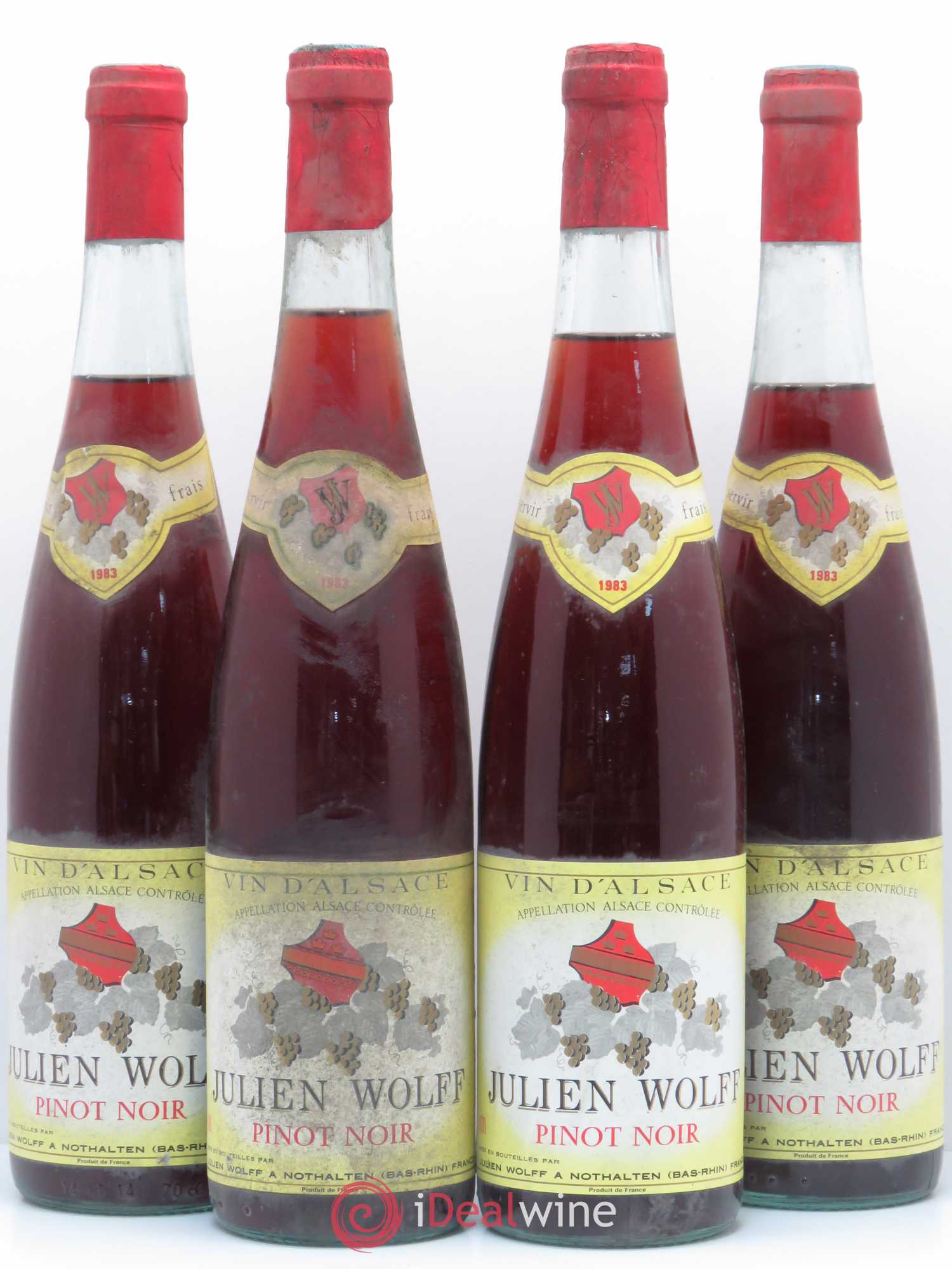 Pinot Noir Julien Wolf 1983 - Posten von 4 Flaschen - 0
