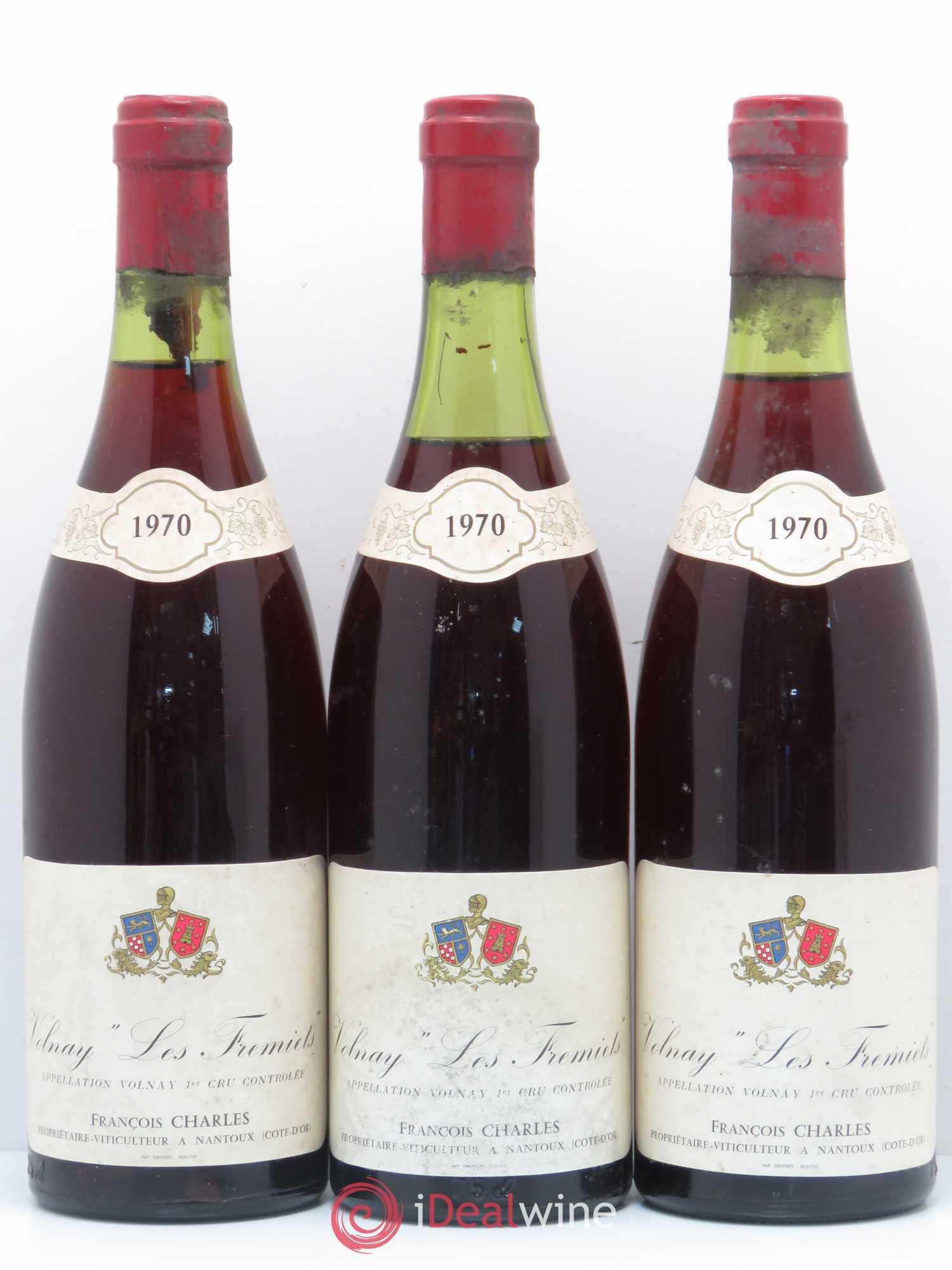 Volnay 1er Cru Les Fremiets Francois Charles 1970 - Posten von 3 Flaschen - 0