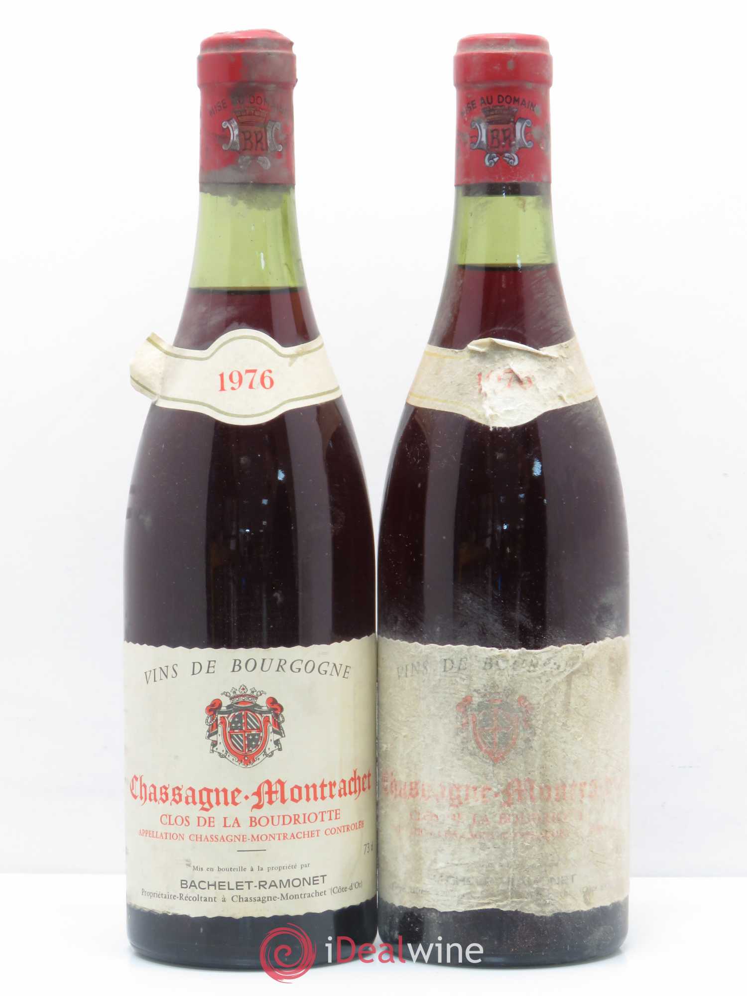 Chassagne-Montrachet 1er Cru Bachelet Ramonet 1976 - Lot de 2 bouteilles - 0
