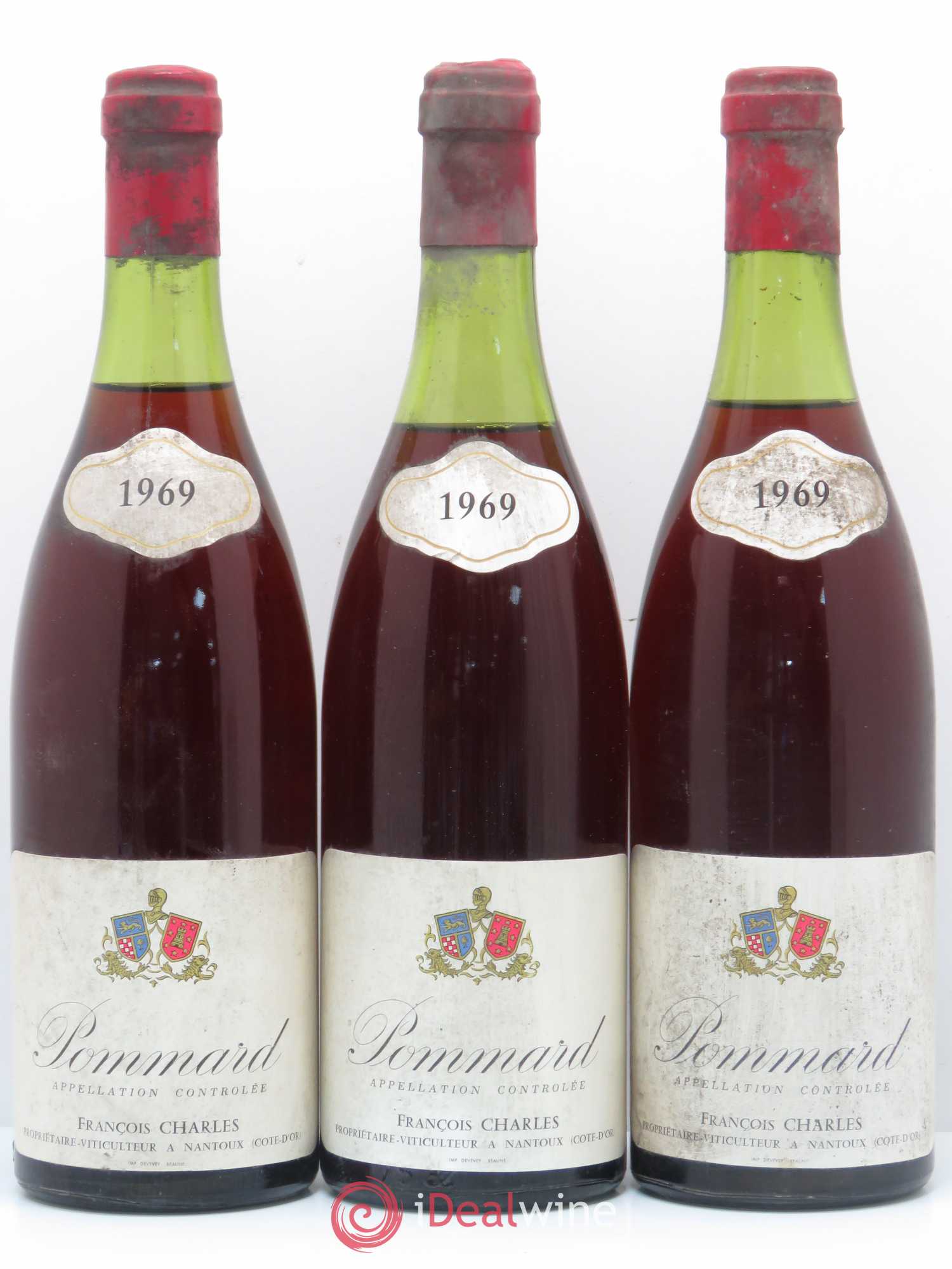 Pommard Francois Charles 1969 - Posten von 3 Flaschen - 0