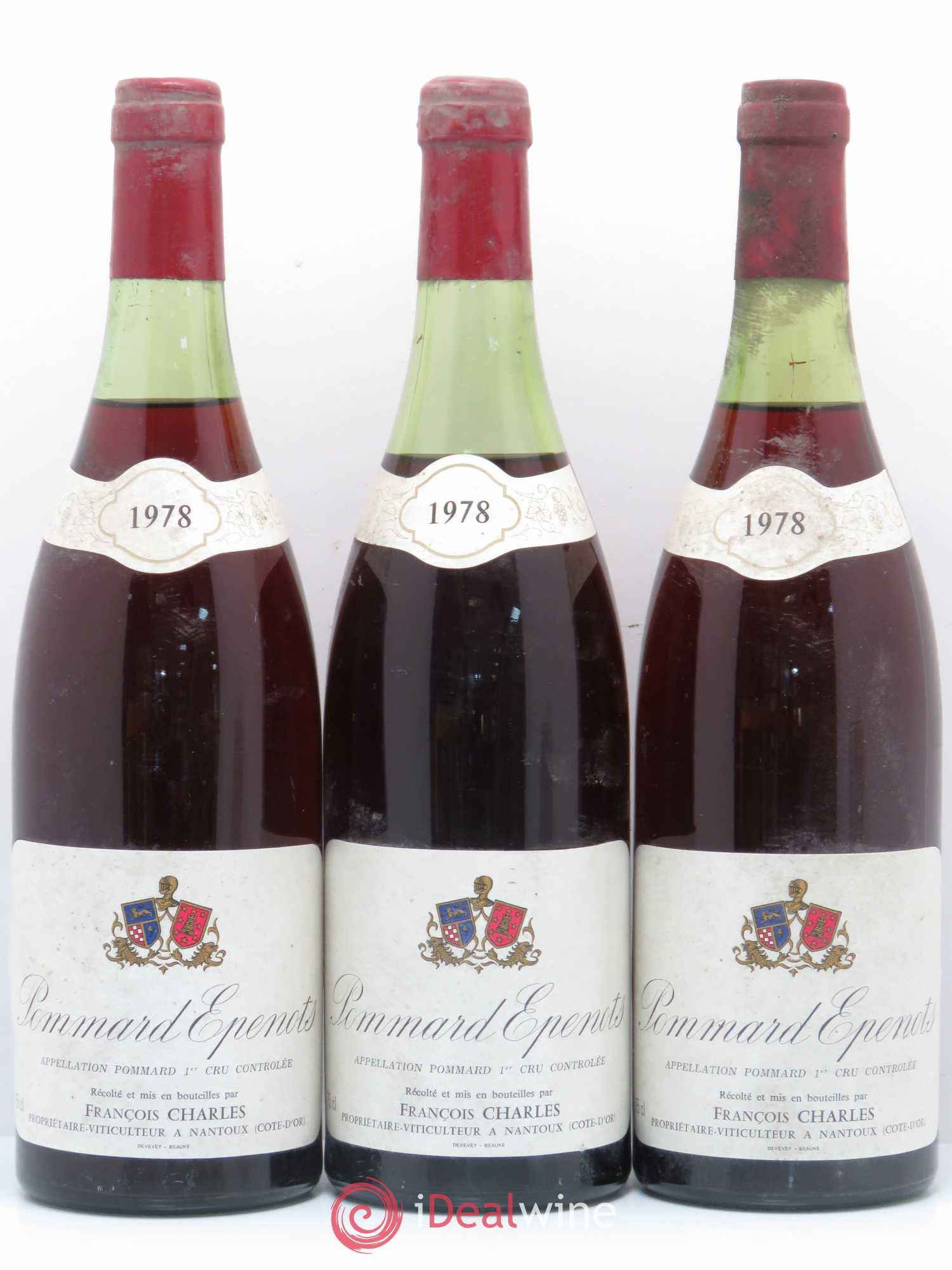 Pommard 1er Cru Les Epenots François Charles 1978 - Posten von 3 Flaschen - 0