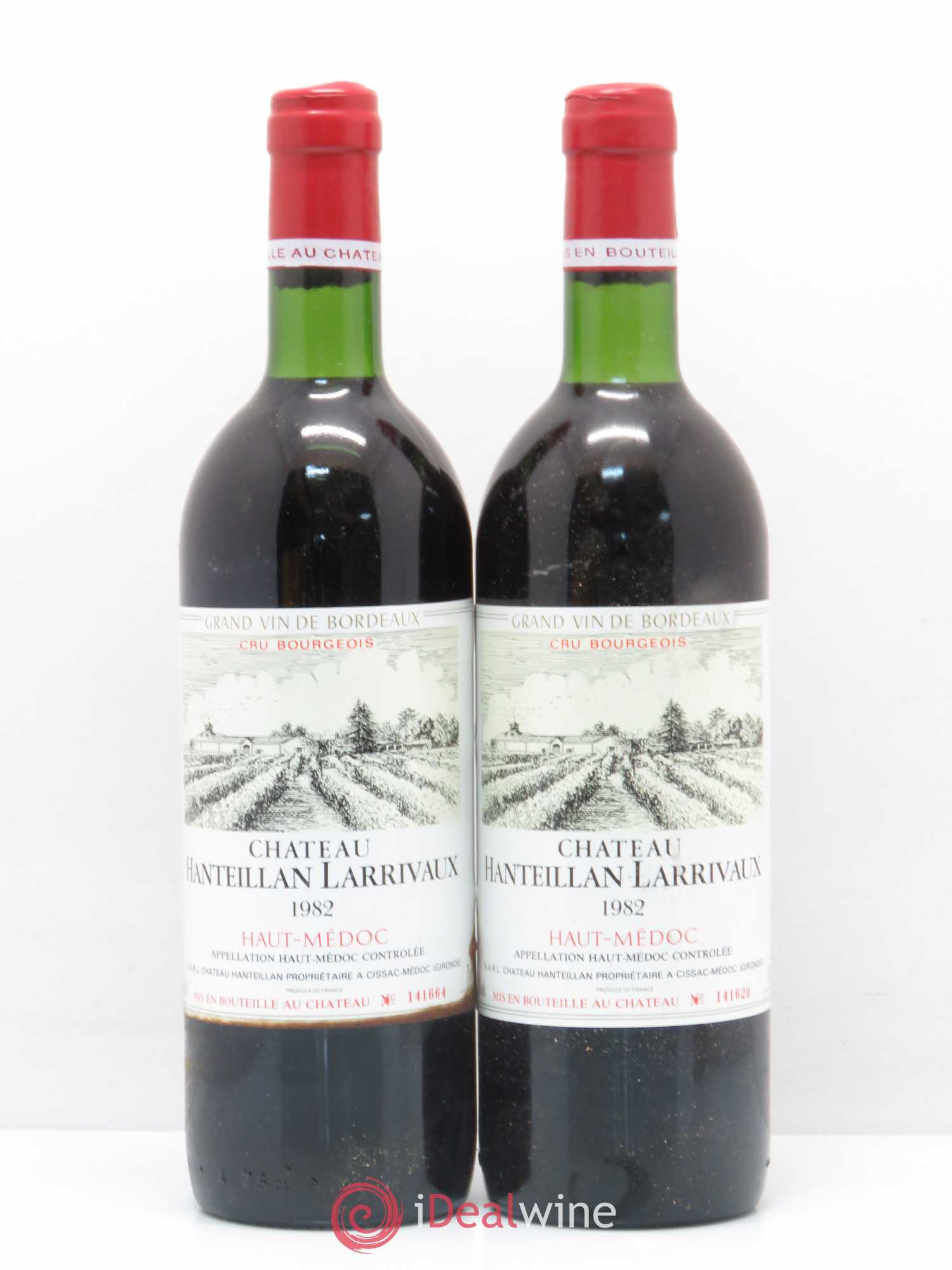 Haut Médoc Château Hanteillan Larrivaux 1982 - Posten von 2 Flaschen - 0